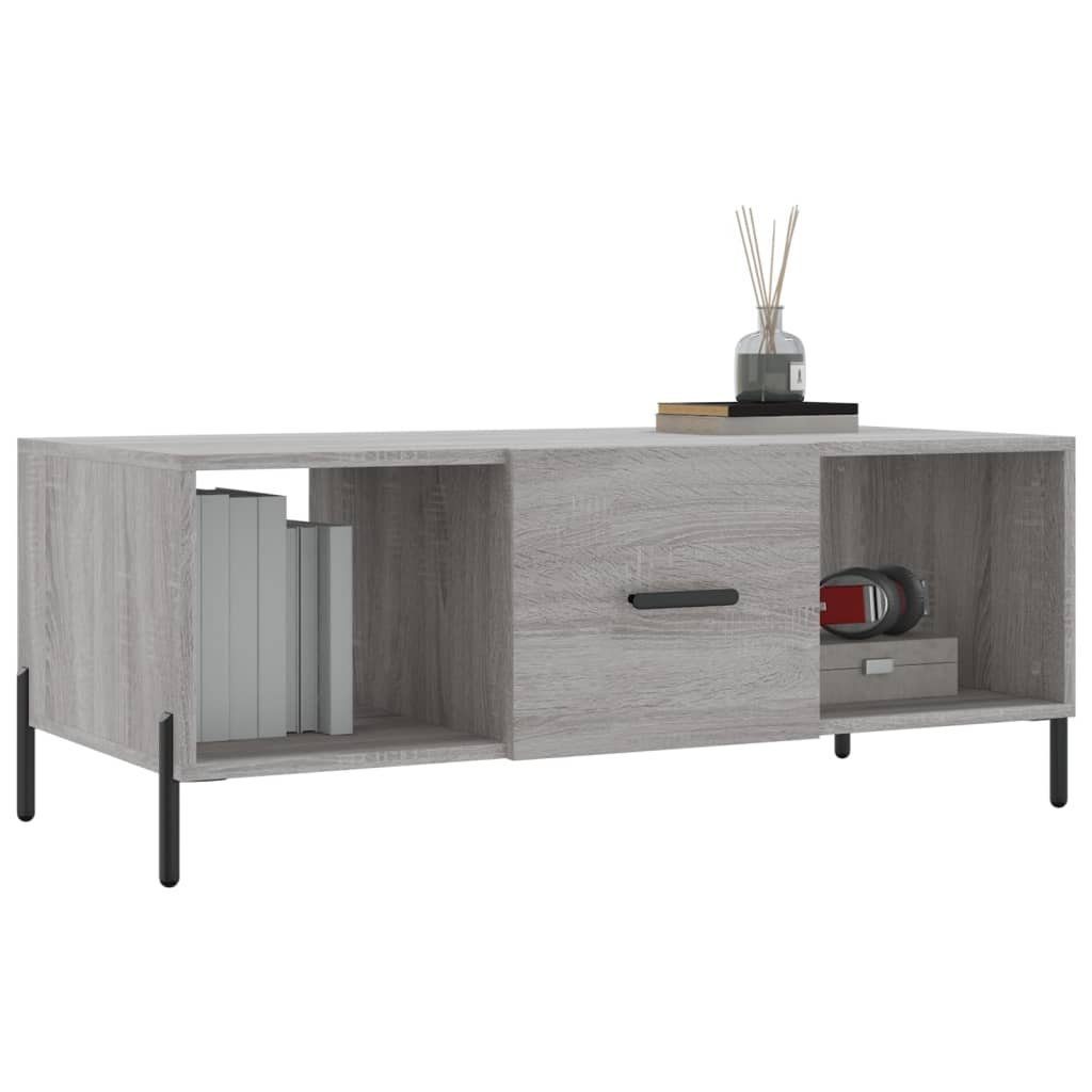 Holzwerkstoff vidaXL Couchtisch | Grau Sonoma Couchtisch cm (1-St) Sonoma Sonoma Grau 102x50x40 Grau