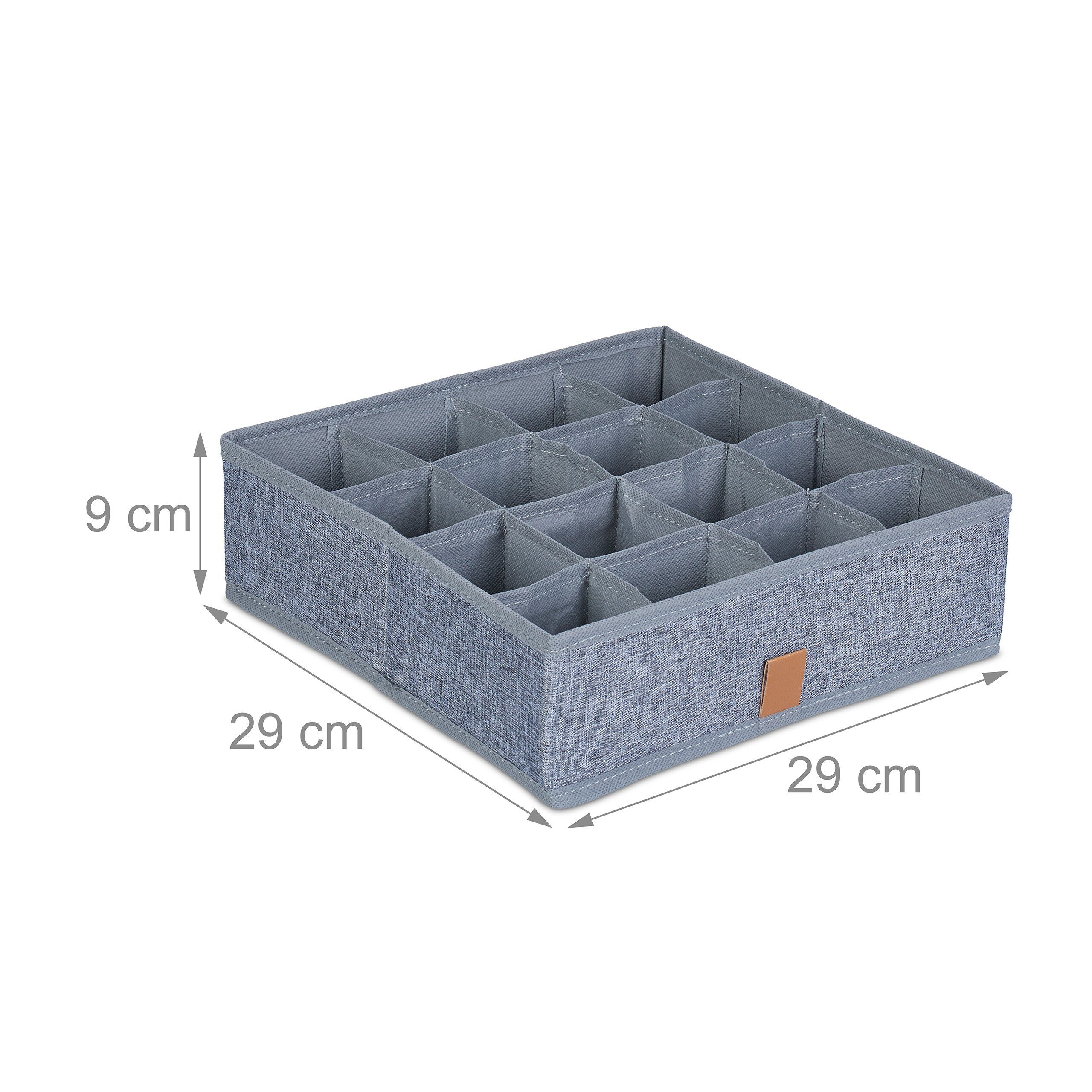 relaxdays Schubladeneinsatz Unterwäsche Organizer 4er Set (4 St) – Bild 4 von 5