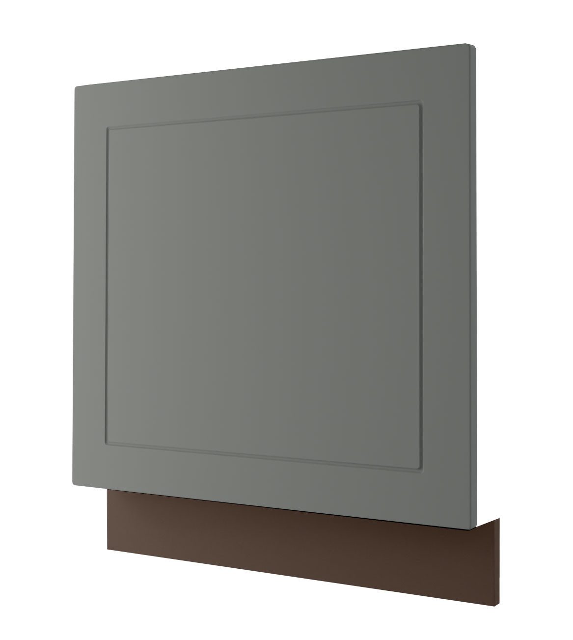 Feldmann-Wohnen Sockelblende Kvantum (inklusive Sockelleiste, 1 St., Fronten mit dekorativen Fräsungen und leicht abgerundeten Ecken), 60x1,8x57cm lava - dust grey (Q-ZM60/57)