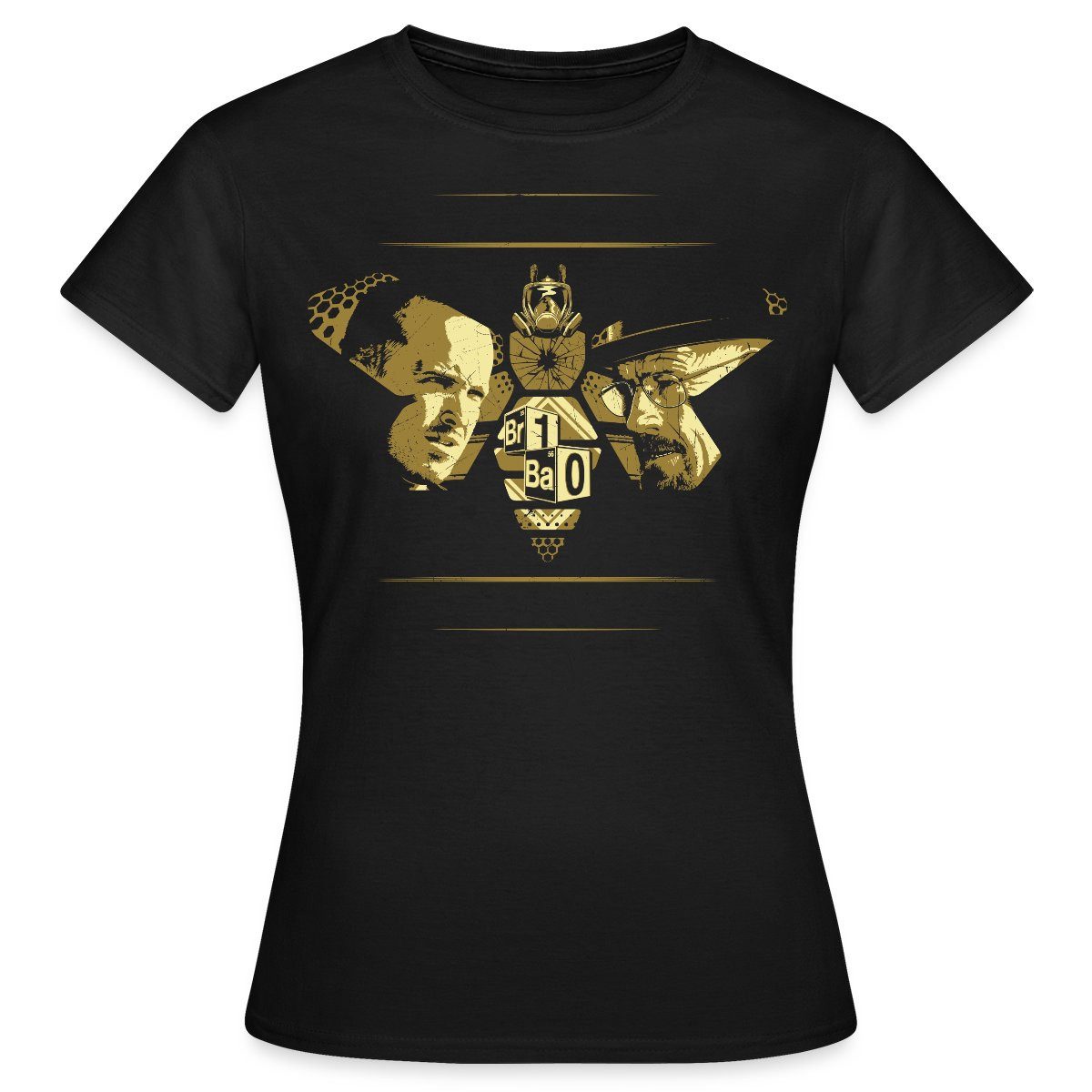 Spreadshirt T-Shirt Breaking Bad Biene Jesse Und Walter Frauen T-Shirt (1-tlg)