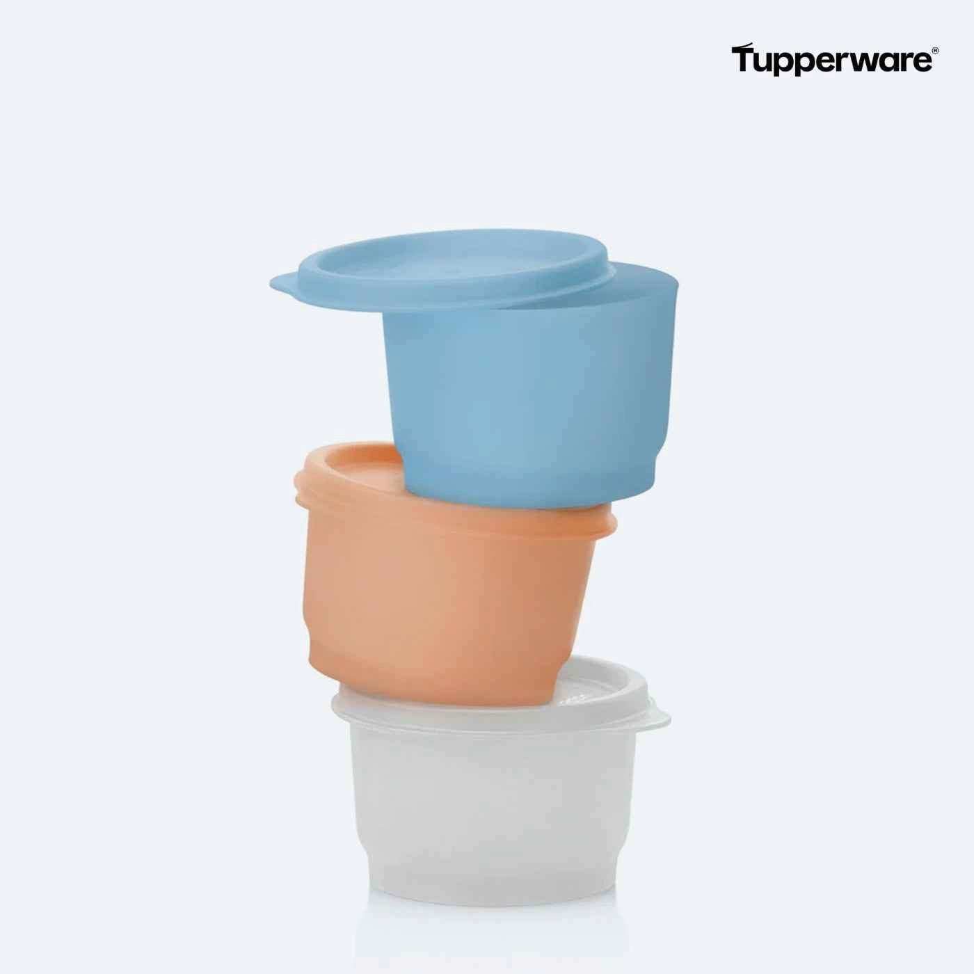 TUPPERWARE Frischhaltedose Frische Behälter - Kunterbunt 110ml (3-teilig)
