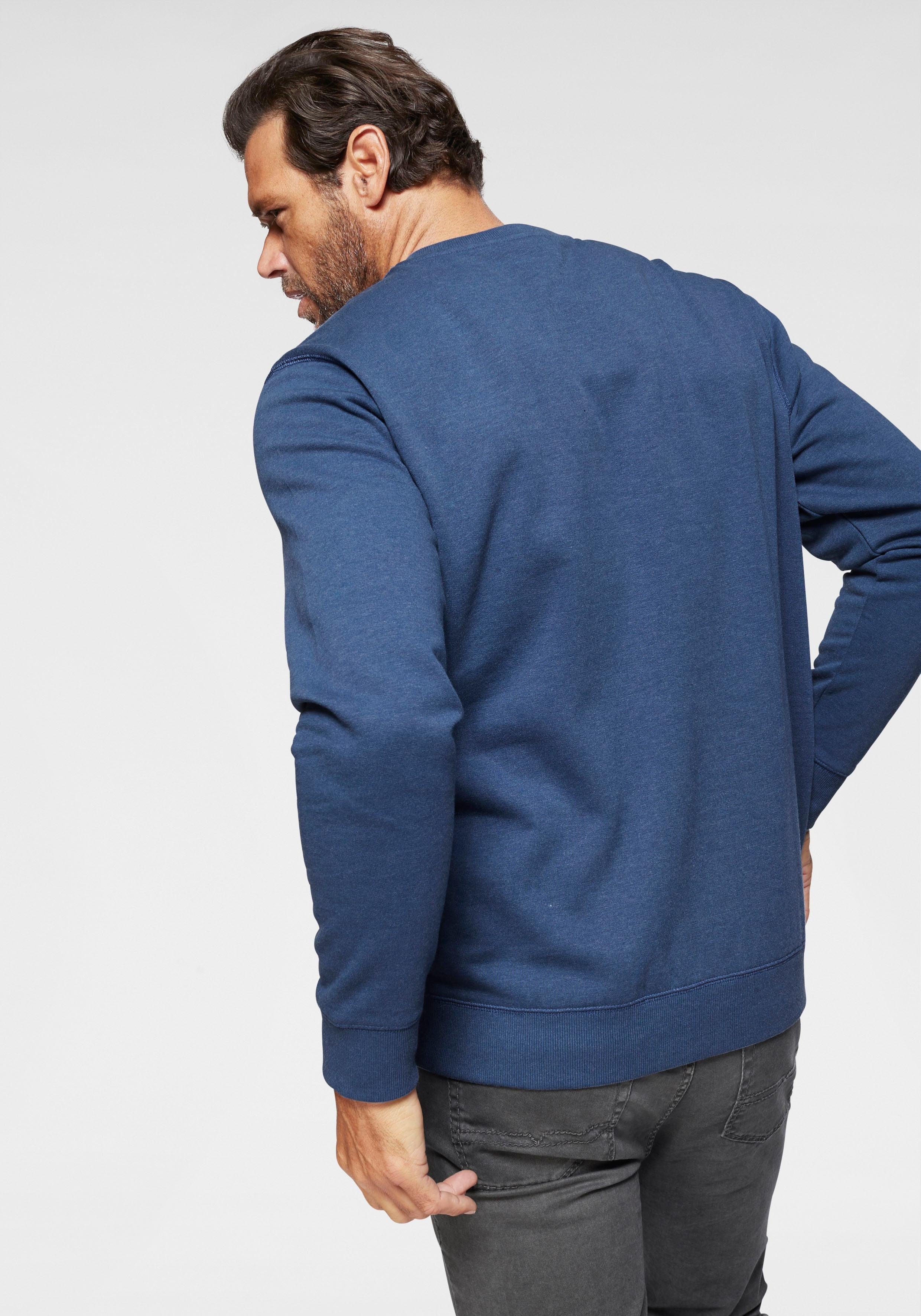 Man's World Sweatshirt Langarm, Basic-Stil, unifarben, Rundhalsausschnitt günstig online kaufen