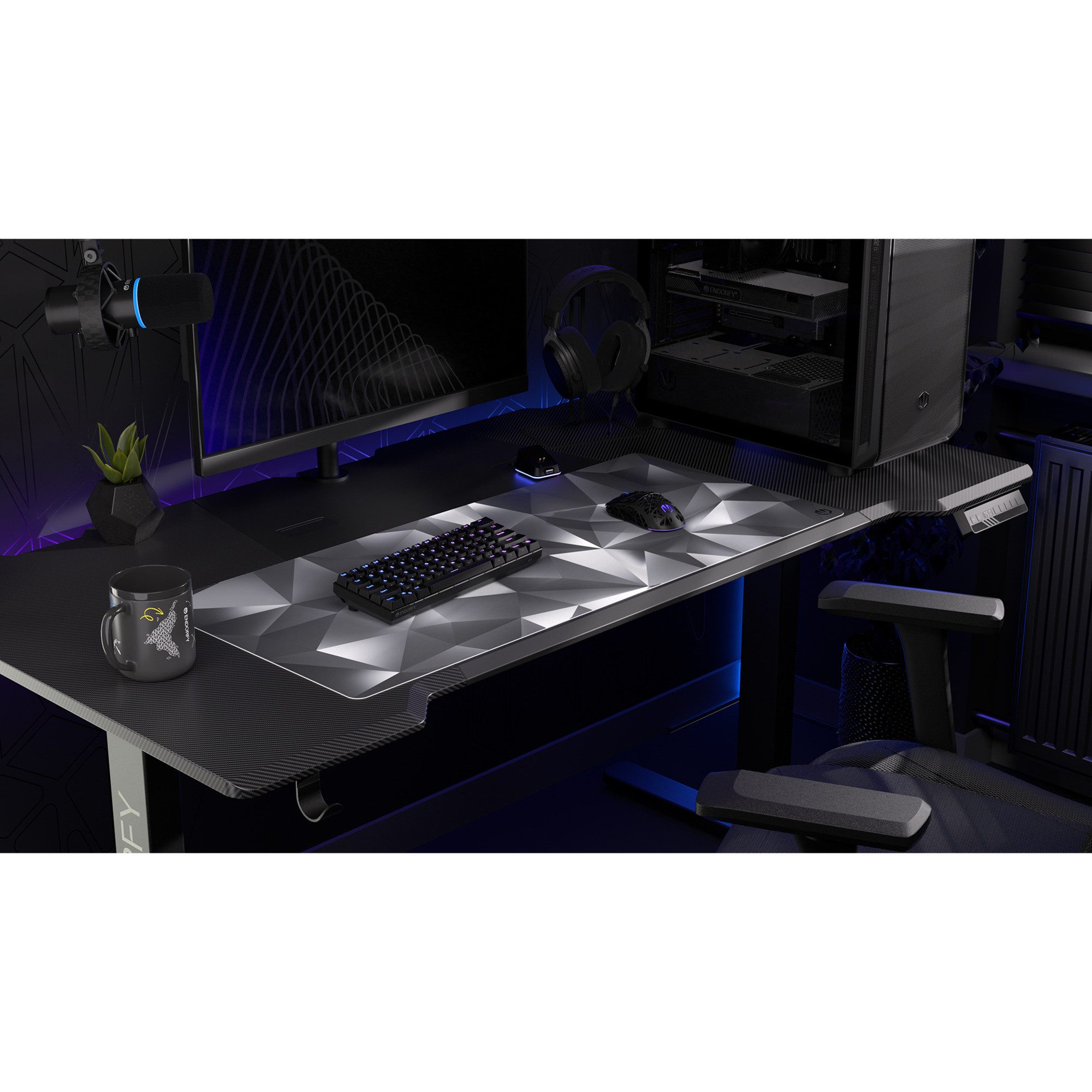 ENDORFY Gaming Mauspad ENDORFY Crystal Black XL, Gaming-Mauspad