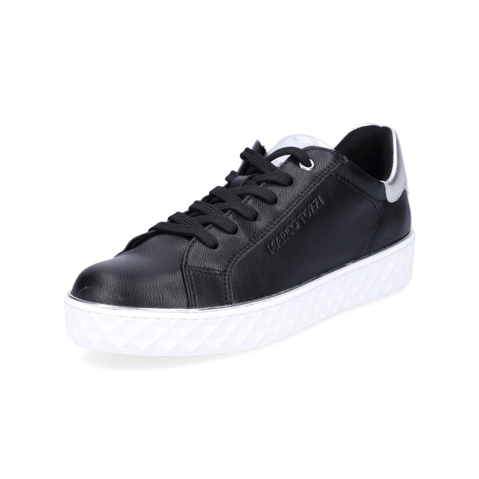 Marco Tozzi Damen Sneaker schwarz silber Sneaker