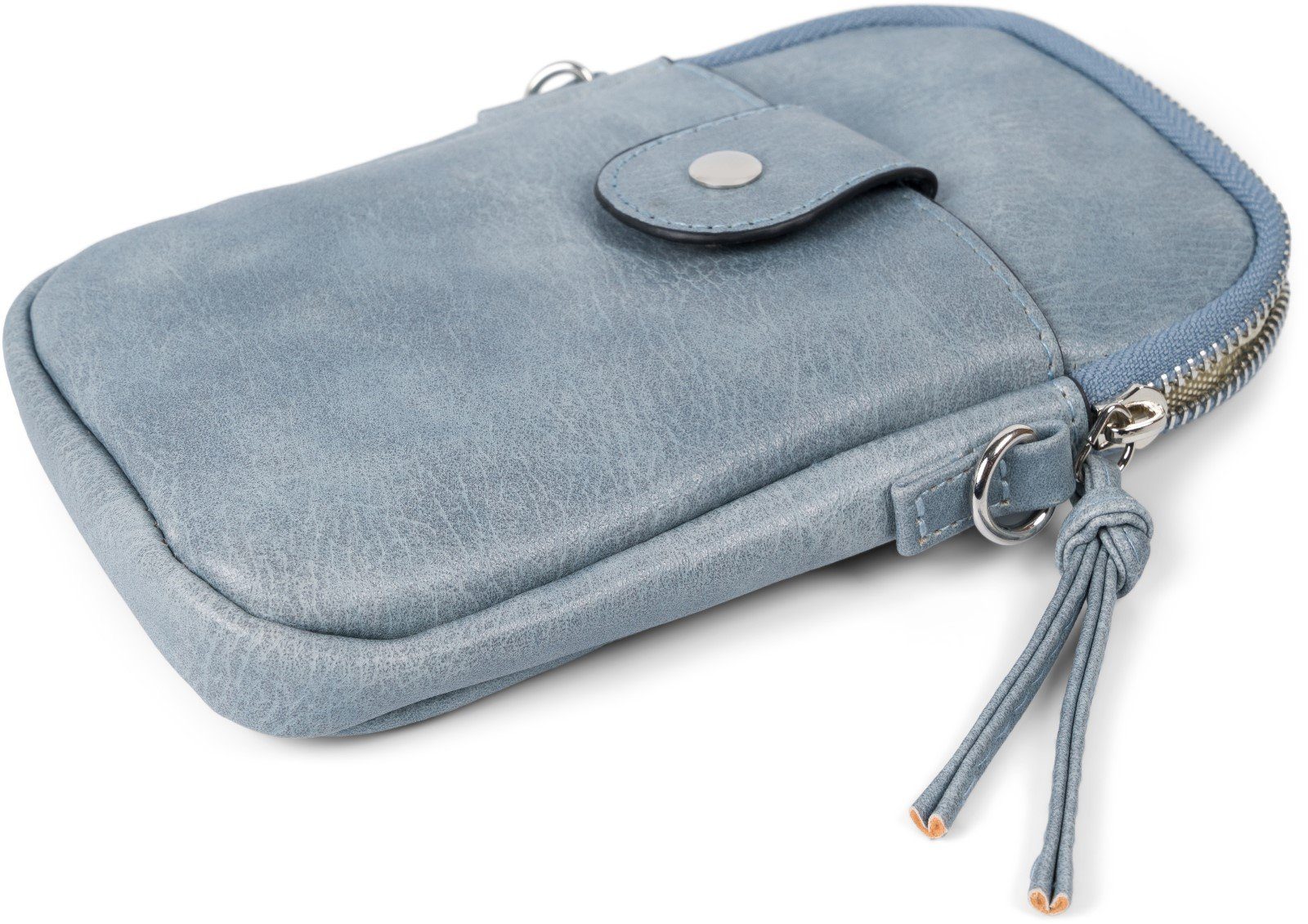 styleBREAKER Mini Bag (1-tlg), Umhängetasche Uni Hellblau Mini