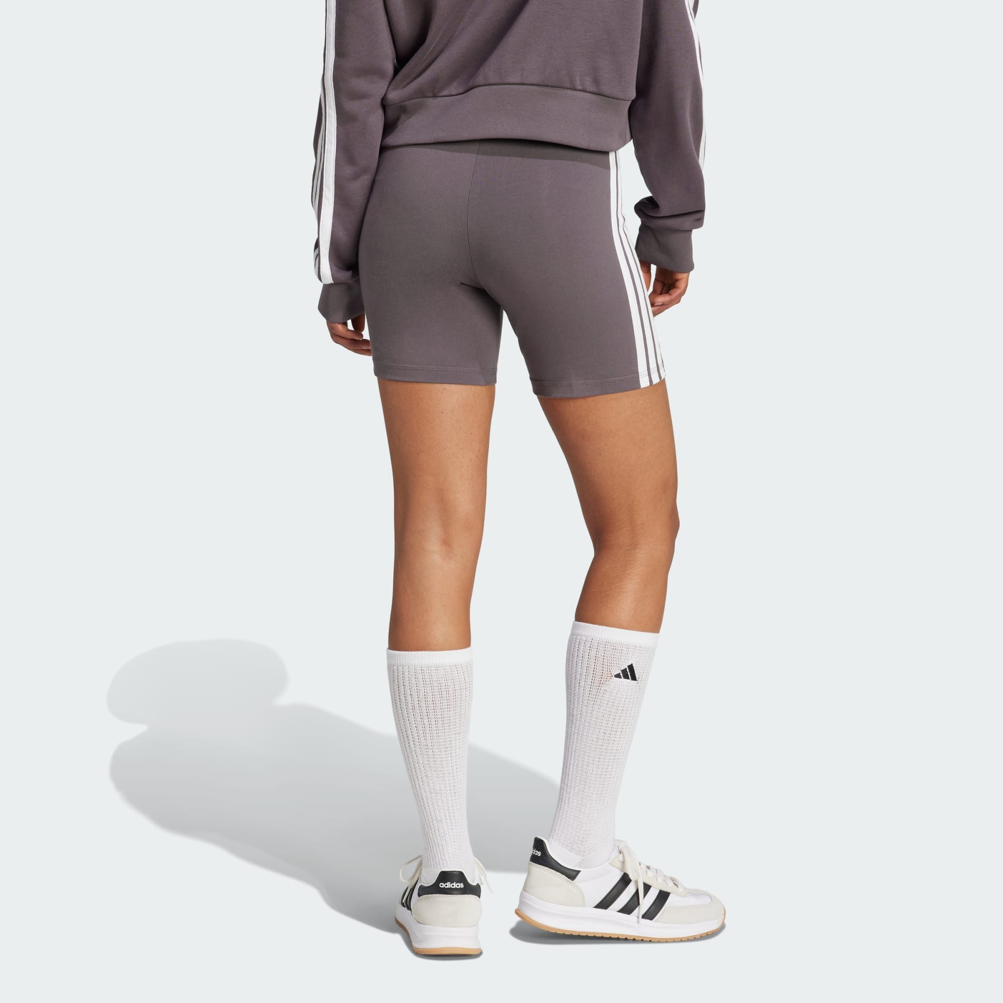 adidas Sportswear Shorts ESSENTIALS 3-STREIFEN HIGH WAISTED KURZE LEGGINGS günstig online kaufen