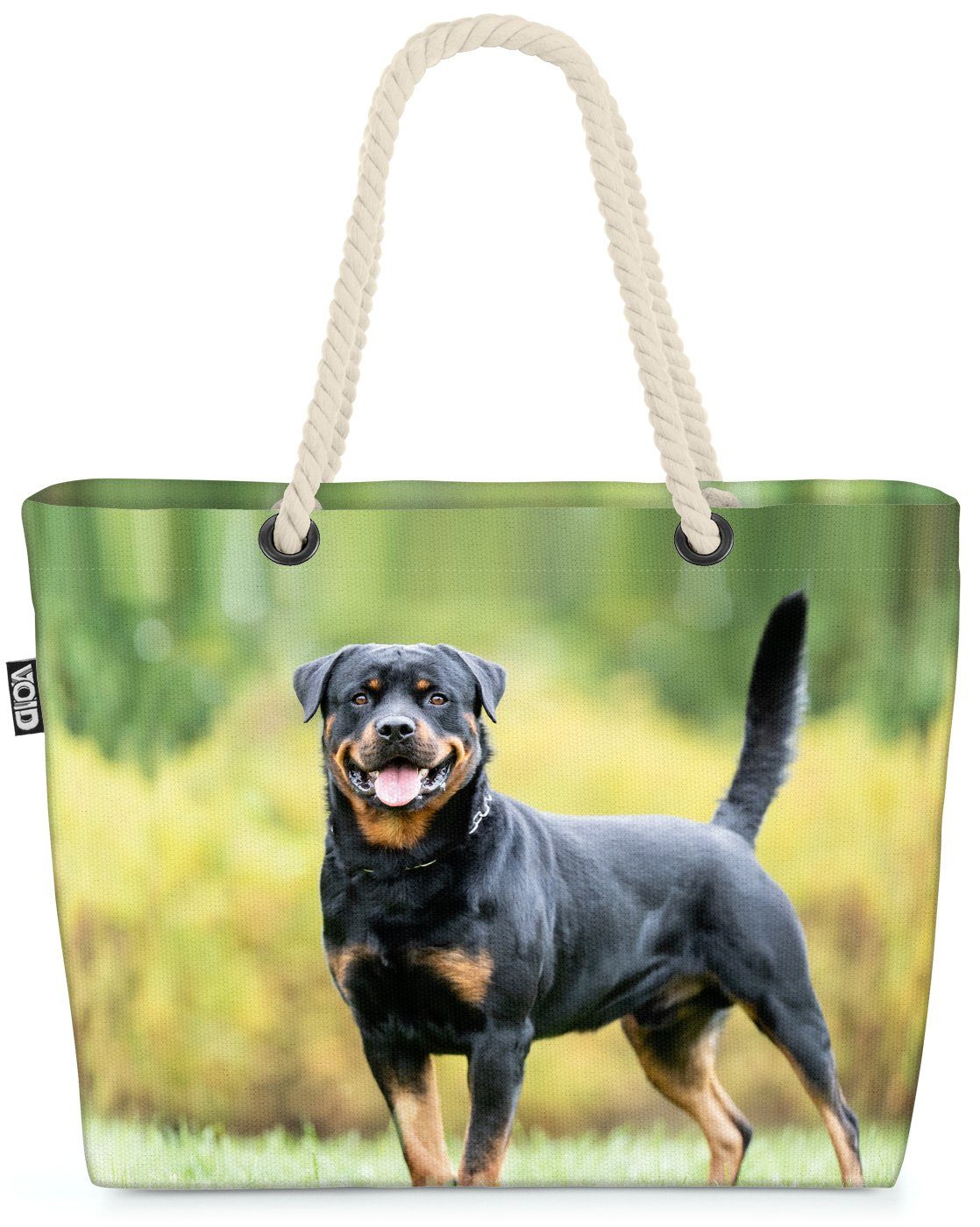 VOID Strandtasche (1-tlg), Rottweiler Beach Bag Rottweiler Hund Jagd Jagdhund Kampfhund Kampf Rasse Tier