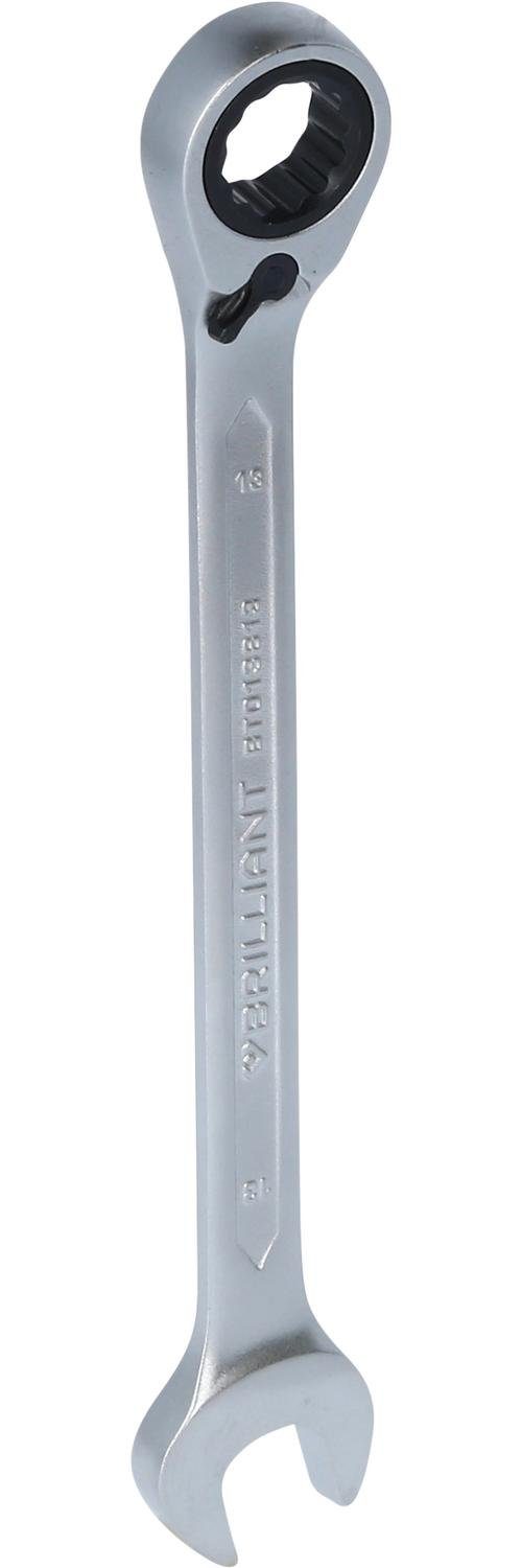 Brilliant Tools Ringschlüssel Ratschenringschlüssel, umschaltbar, 13 mm