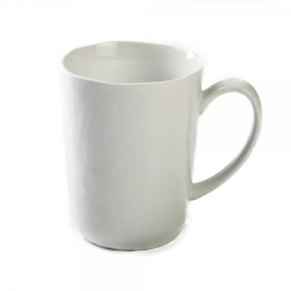 Lambert Tasse Piana Henkelbecher,Porzellan,Weiß,H 11Cm, D 8,5Cm