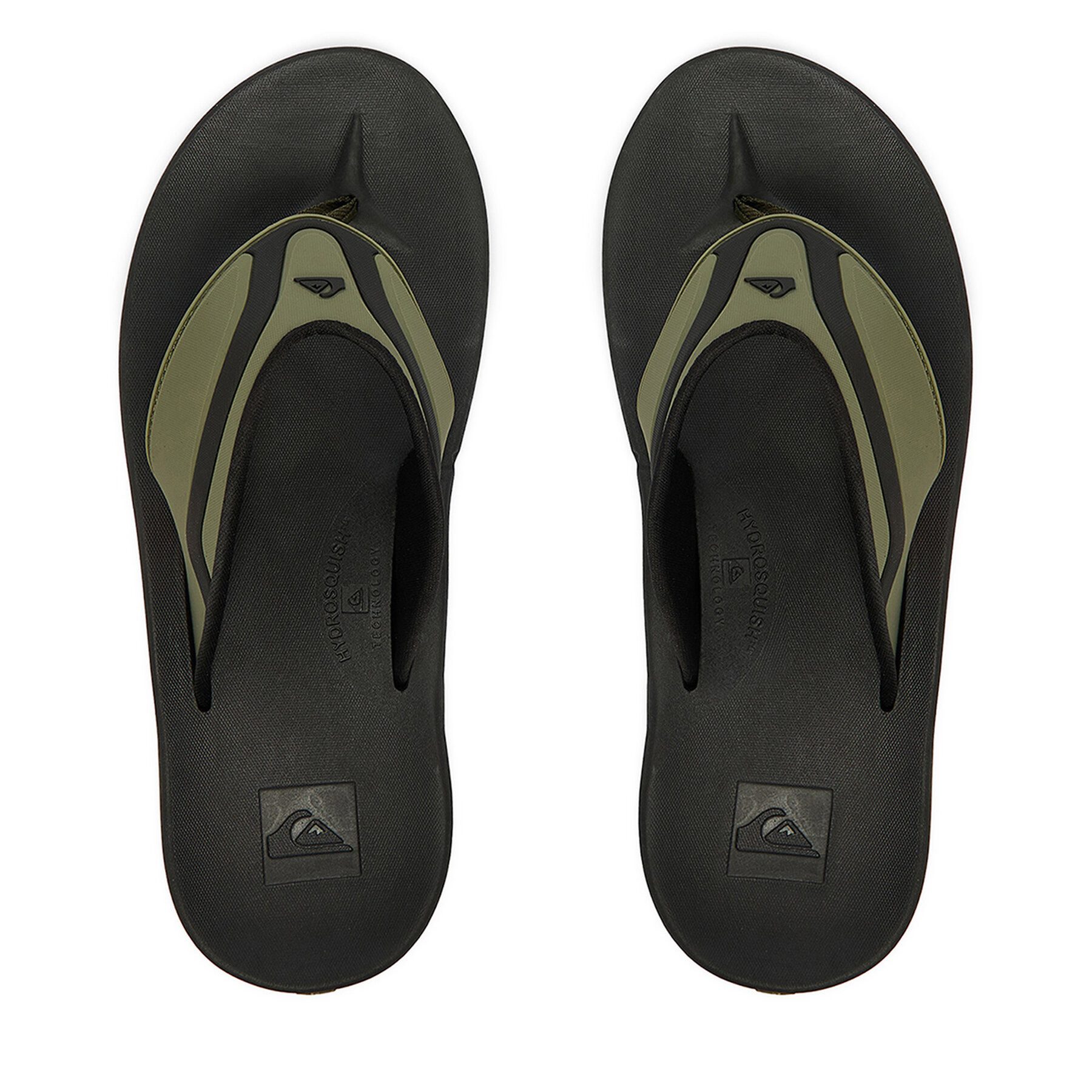 Quiksilver Grüne Quiksilver Herren-Flip-Flops Badepantolette