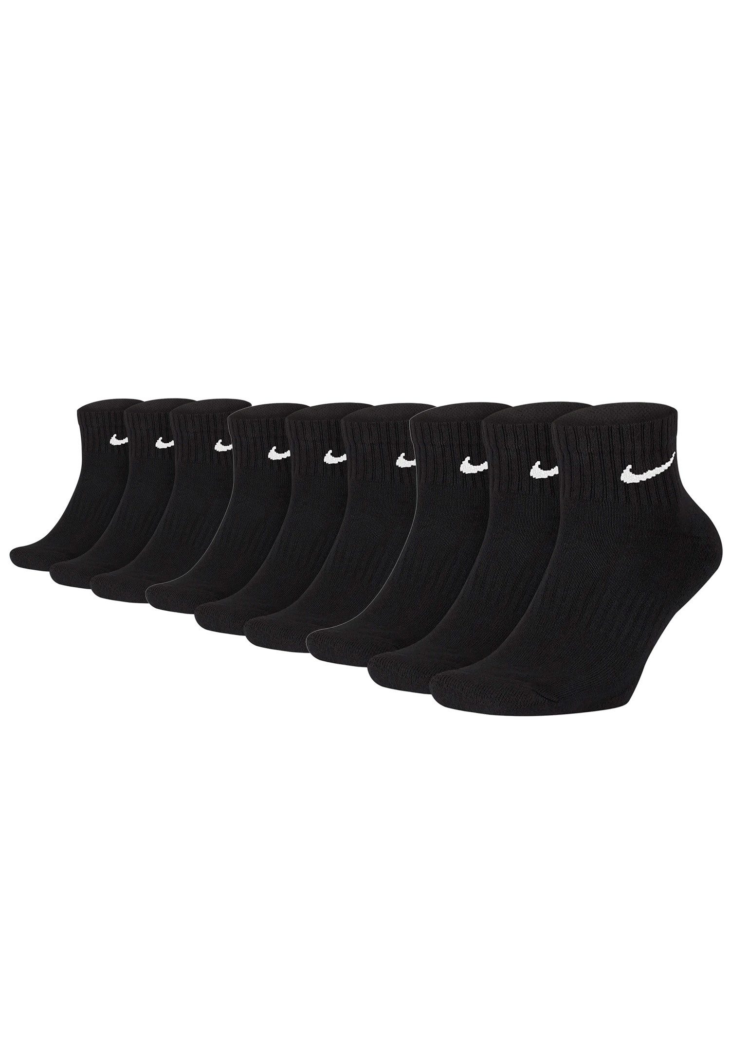 Nike Kurzsocken Cotton Cushioned Ankle 3P (Spar-Pack, 9-Paar, 9er-Pack)