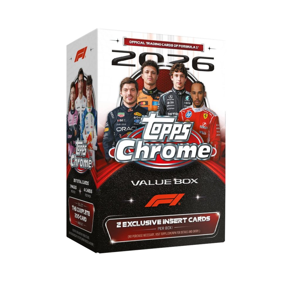 Topps Sammelkarte 2026 Topps Chrome Formula One Value Box Englisch
