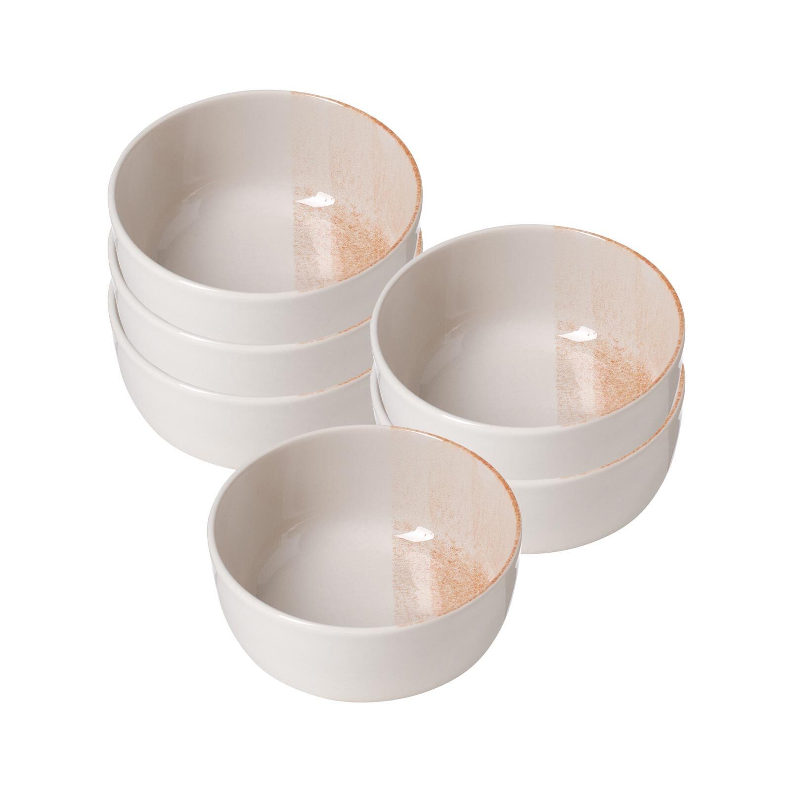 Ritzenhoff & Breker Schale Trio Müslischalen ø 14,5 cm 6er Set, Steinzeug, (6x Schale, 6-tlg)
