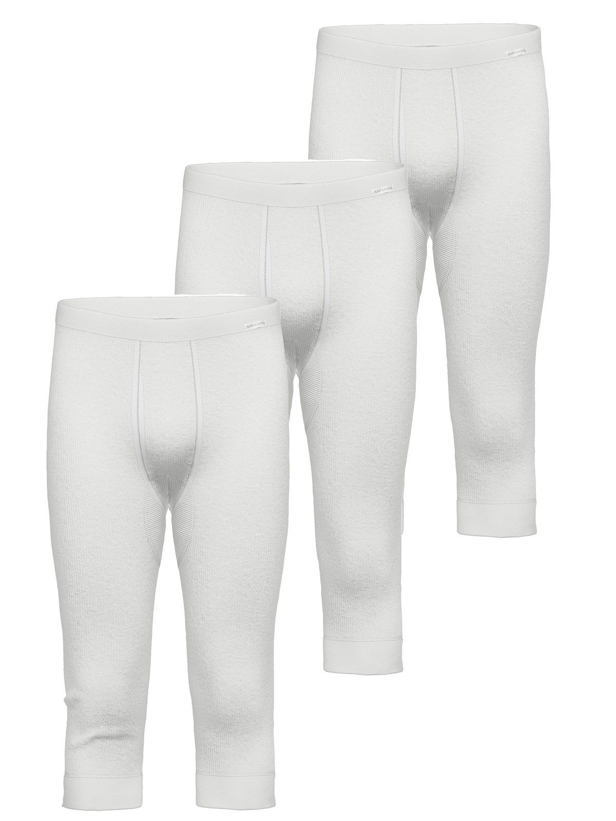 Ammann Lange Unterhose 3er Pack Hose 3/4 Lang mit Eingriff Day Classic / (Packung, 3-St) mit eingriff