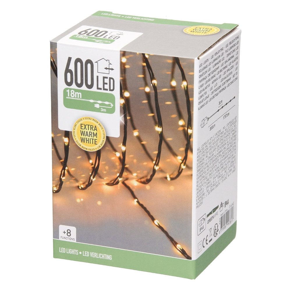 ECD Germany LED-Lichterkette Weihnachtsbeleuchtung Weihnachtslichterkette C günstig online kaufen