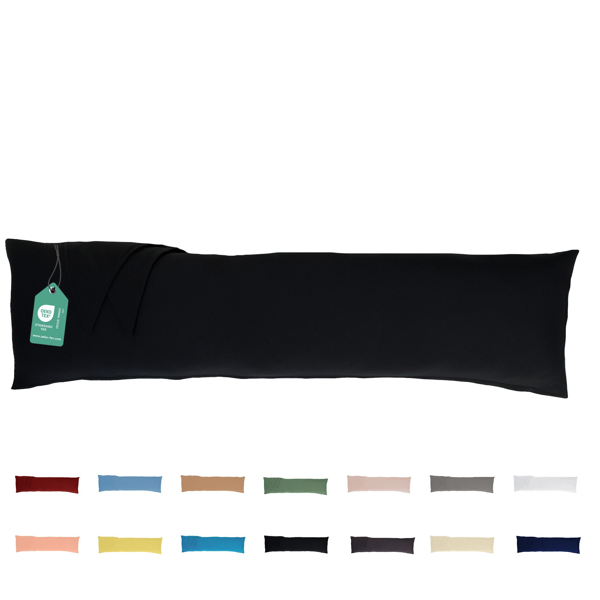 livessa Seitenschläferkissen mit bezug 40x145 cm - Schwangersschaftskissen - Schlafkissen, Kissen mit Bezug, Seitenschläferkissen : 100% Mikrofaser, Kissenbezug: 100% Baumwolle, Stillkissen mit Kissenbezug