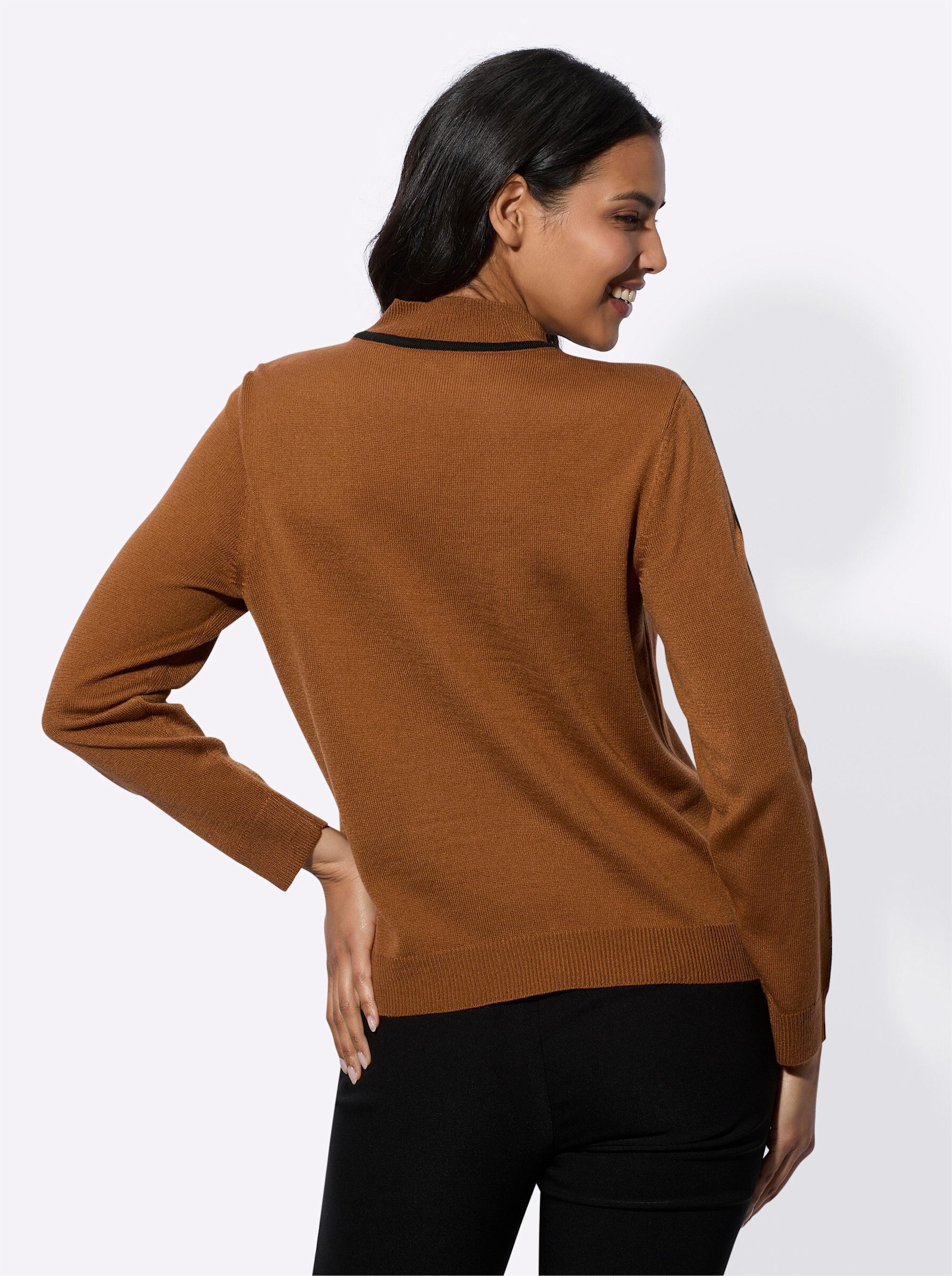 Classic Basics Stehkragenpullover "Langarm-Pullover" günstig online kaufen