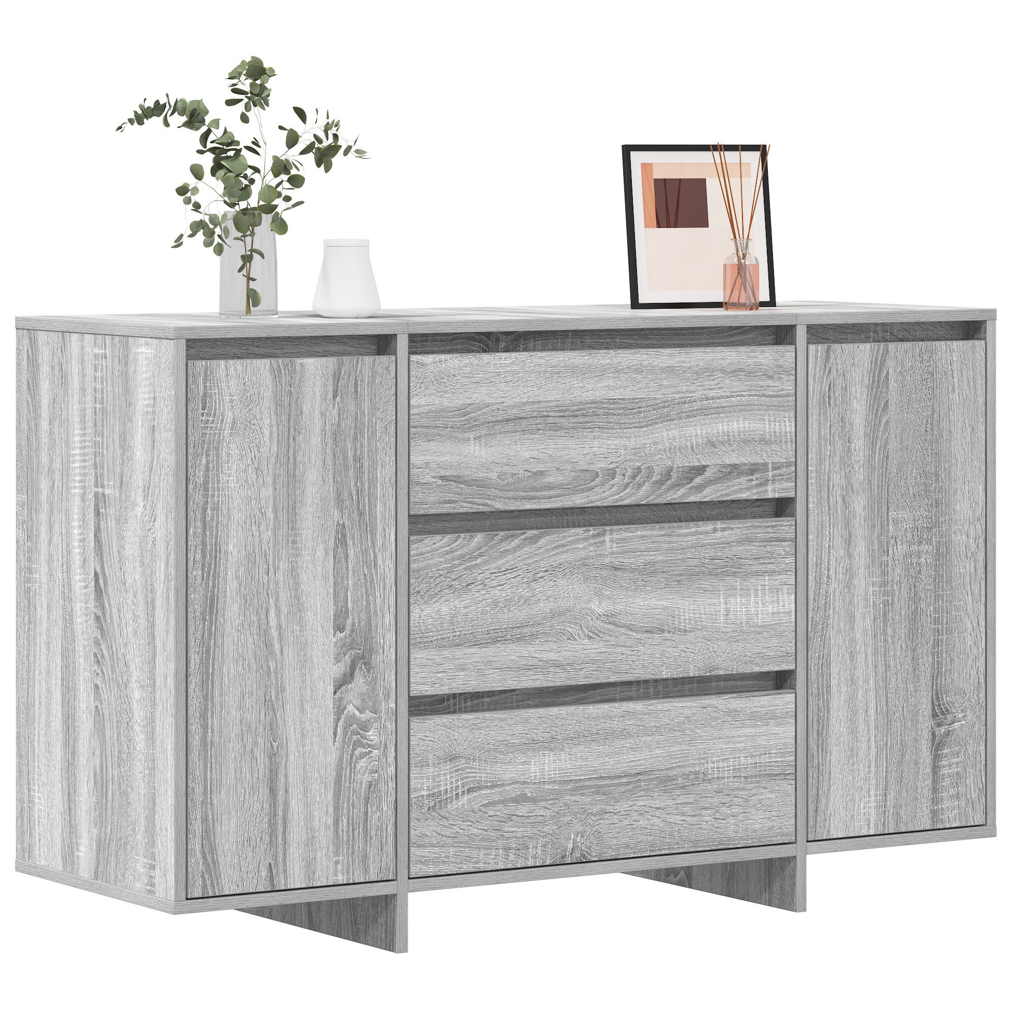 vidaXL Sideboard Sideboard Grau Sonoma 120x41x75 günstig online kaufen