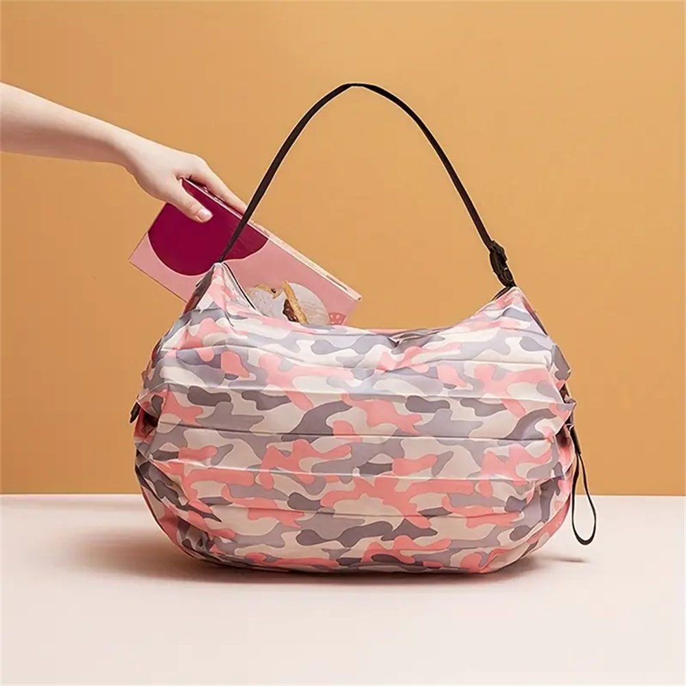 Reisetasche Reiseaufbewahrungstasche rosa Falttasche TUABUR großem Tarnung Fassungsvermögen, mit