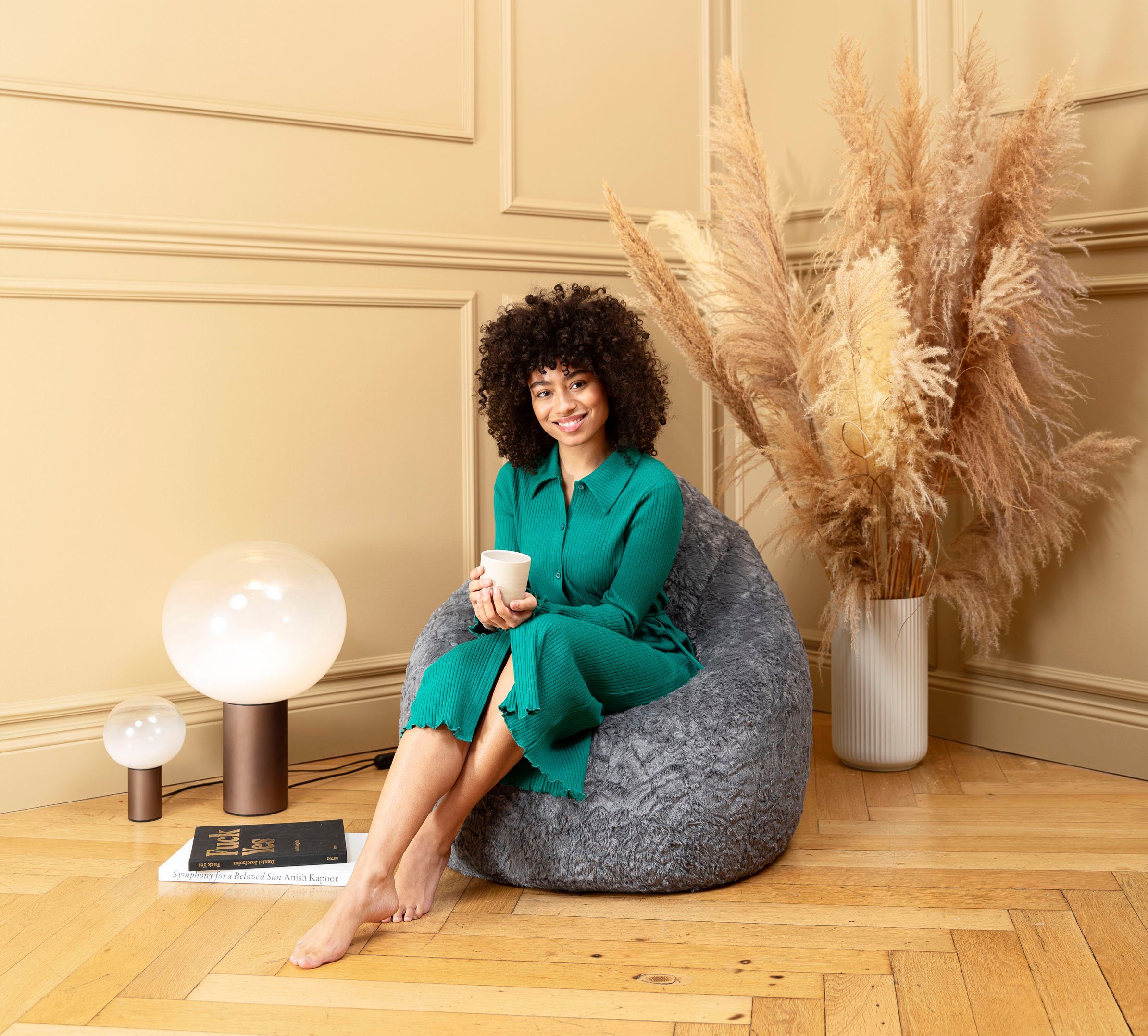 Magma Heimtex Sitzsack BeanBag FLUFFY L (1 St) – Bild 2 von 5