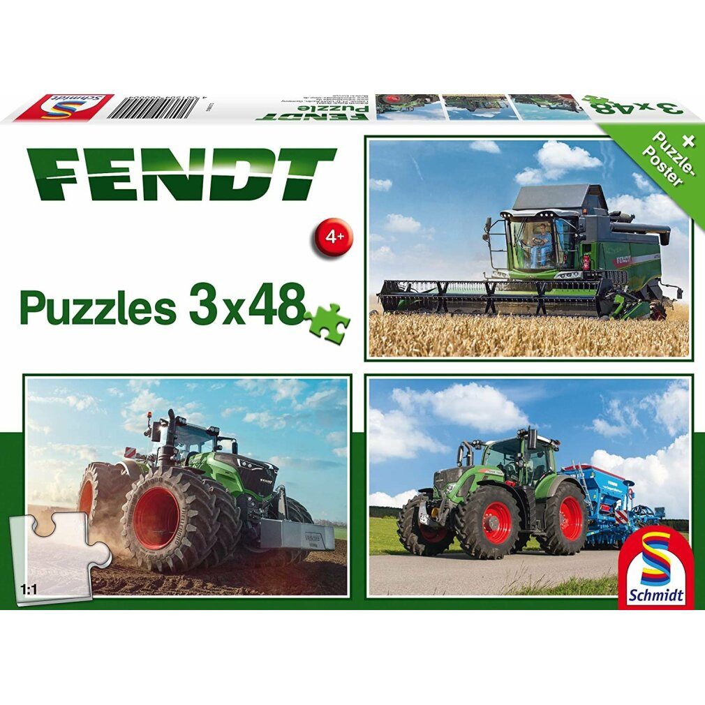 Schmidt Spiele Puzzle Kinderpuzzle Fendt 1050 Vario 724 Vario 6275L, 3x48 T günstig online kaufen
