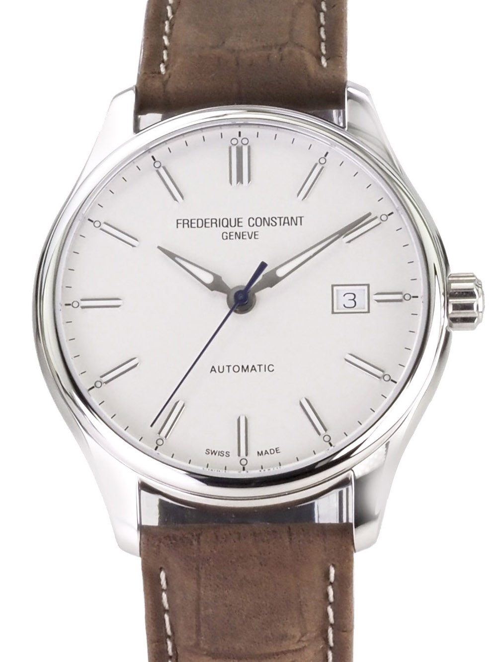 Frederique Constant Schweizer Uhr Herren Uhr Automatik Classics FC-303NS5B6 Ø 40 mm, Blaufarbener Sekunderzeiger