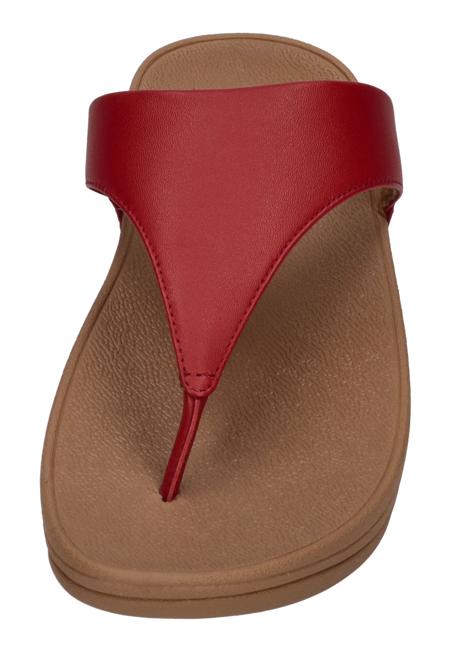 Fitflop LULU LEATHER TOE POST Zehentrenner Burnt Berry