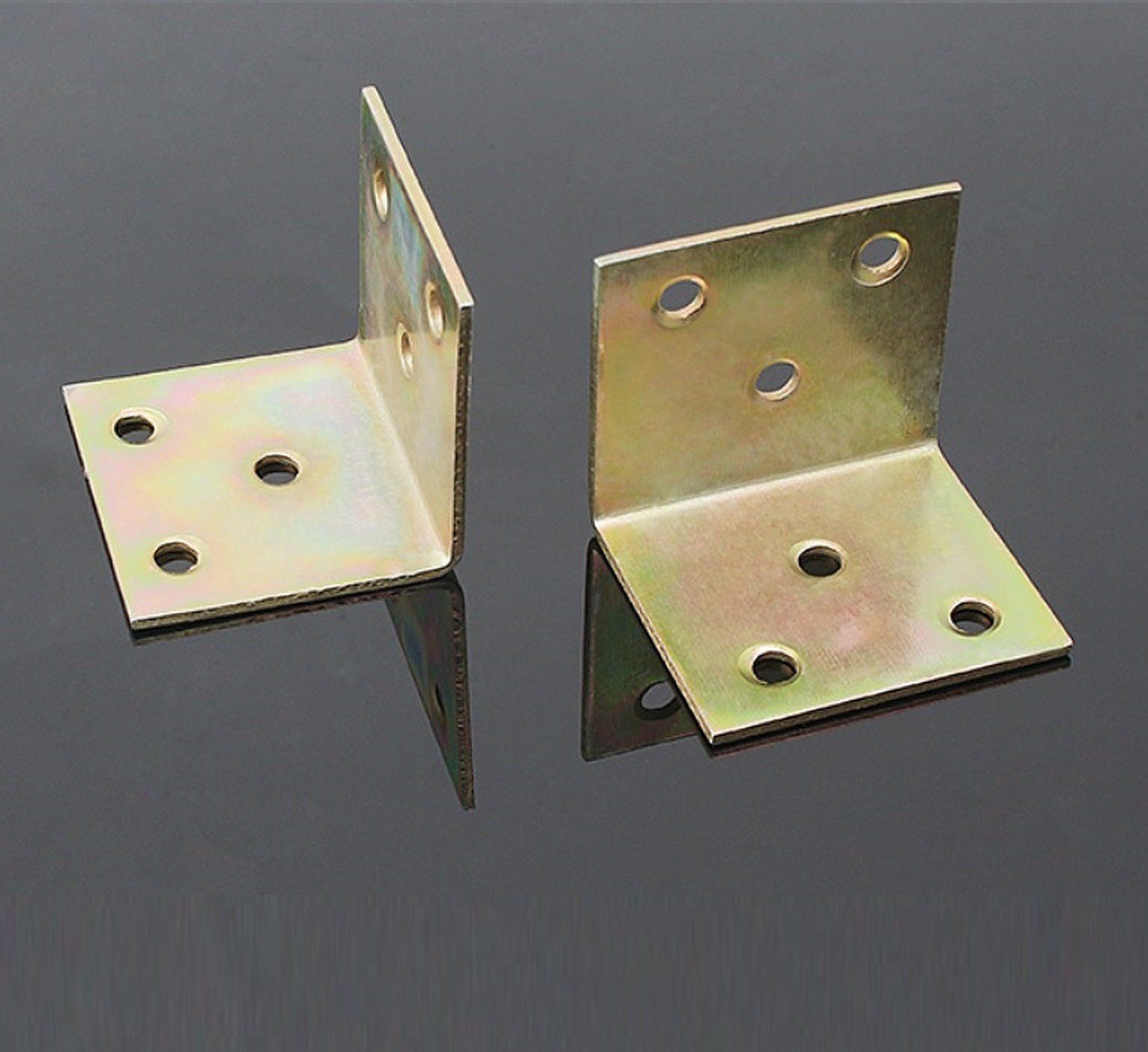 4 Winkelverbinder Holzverbinder, L-förmige 90 Regal Stück mm, 30x30x1,5 BAYLI