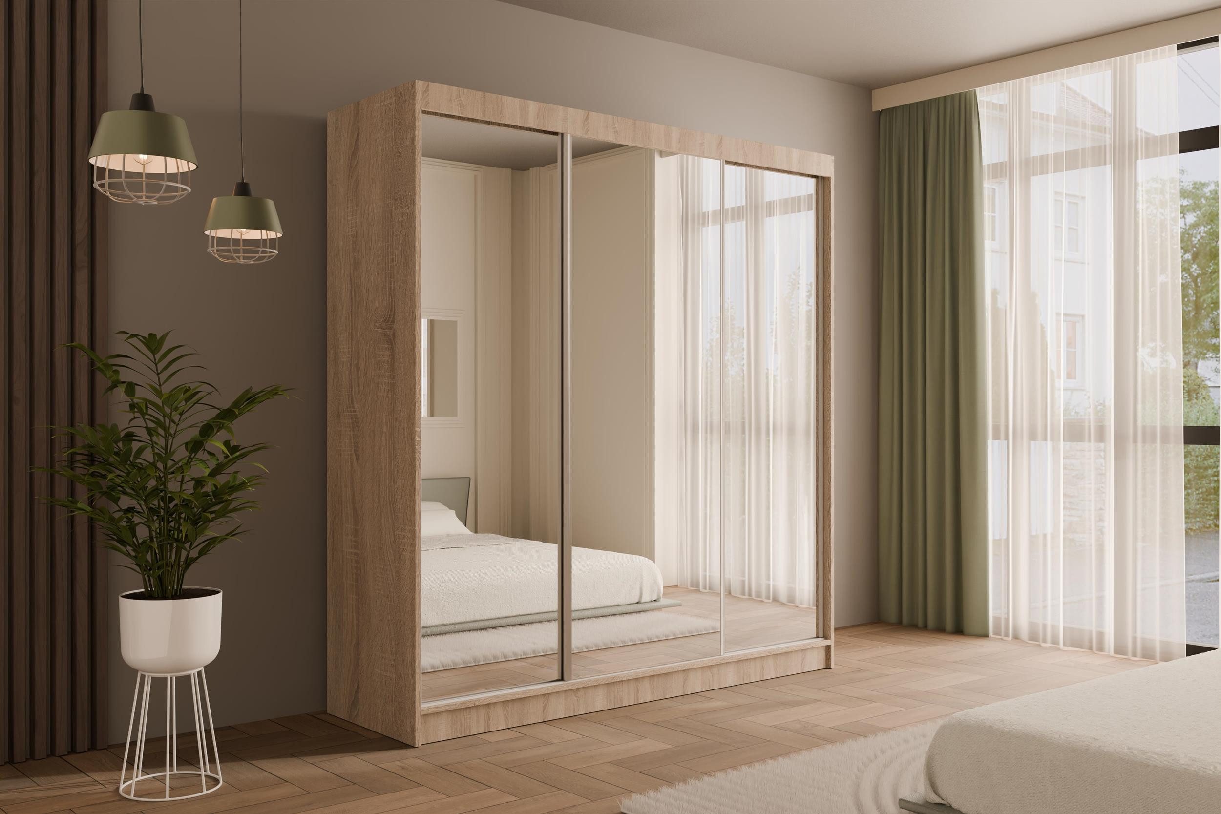 ALTDECOR Schiebetürenschrank V2-URBANO (Kleiderschrank Garderobenschrank mi günstig online kaufen