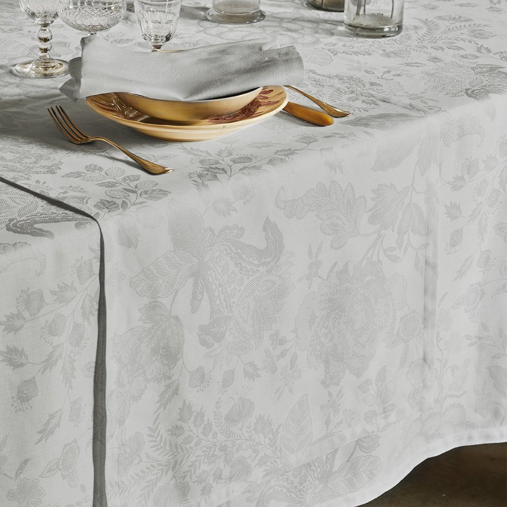 Garnier Thiebaut Tischläufer Tischläufer Mille Giverny Opale 54x174 cm, jacquard-gewebt