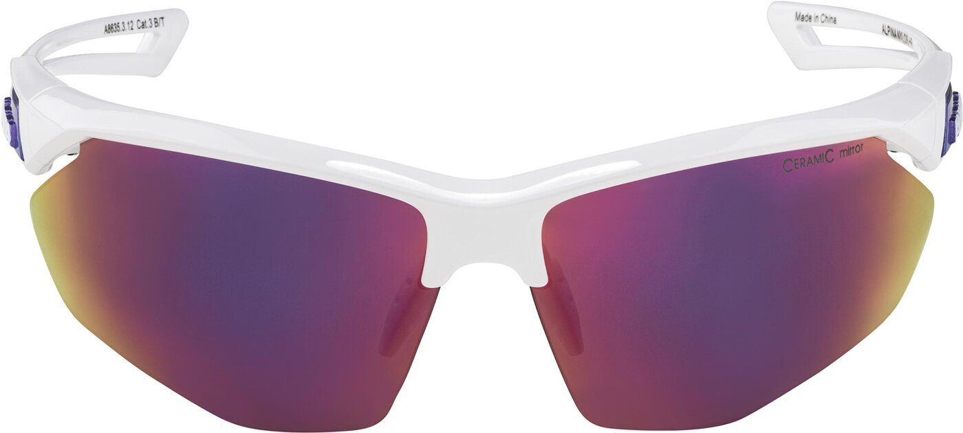 Alpina Sports Sonnenbrille NYLOS HR WHITE-PURPLE günstig online kaufen