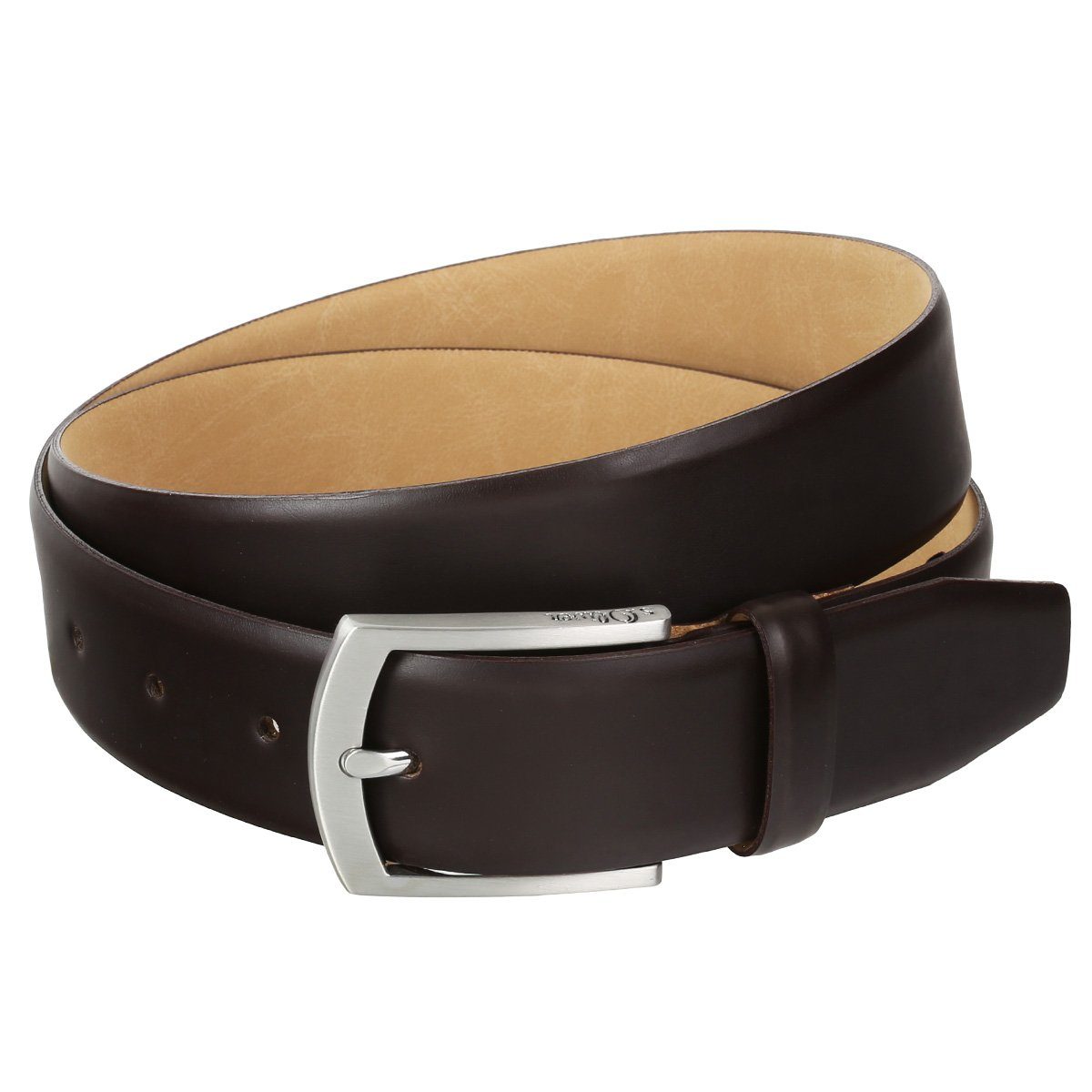 s.Oliver Ledergürtel Herren Leder Dornschließe Gürtel Ledergürtel 98.899.95.1777-8885