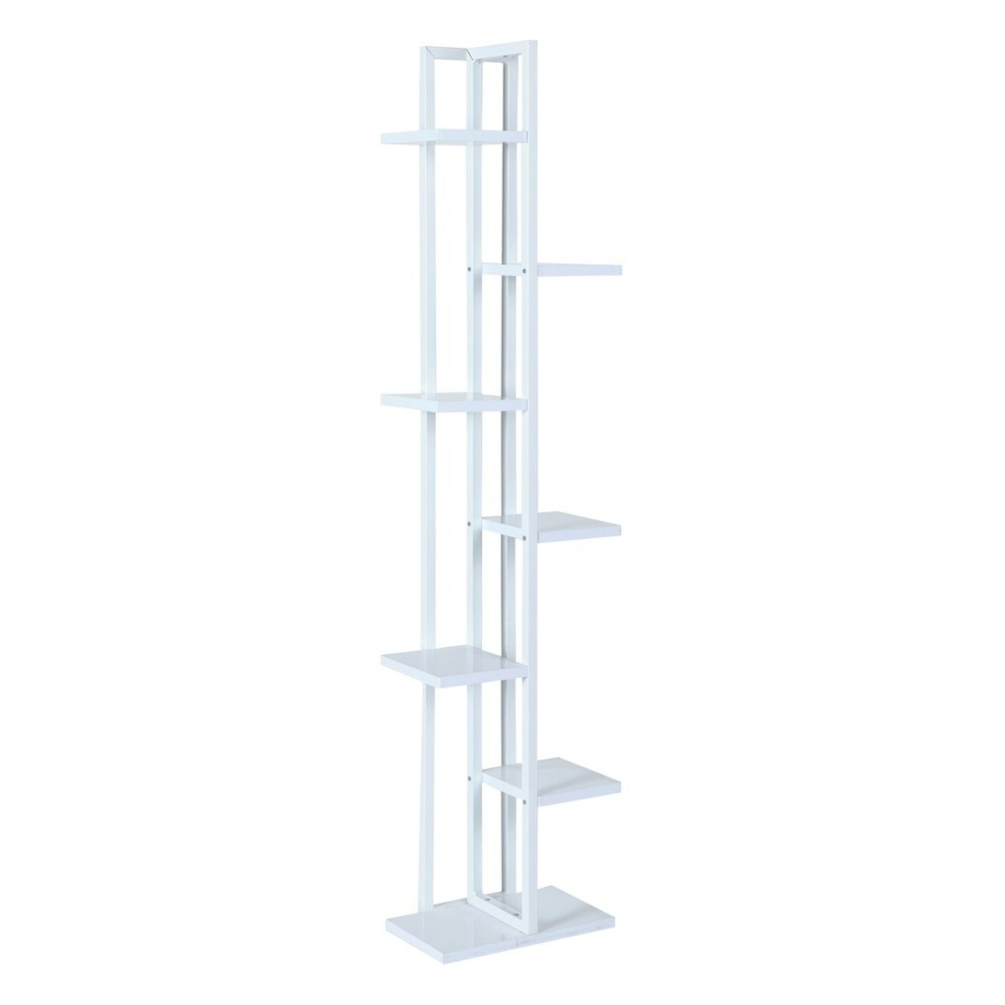 en.casa Blumenständer, Somero Pflanzenregal 150x34x21cm Weiß günstig online kaufen