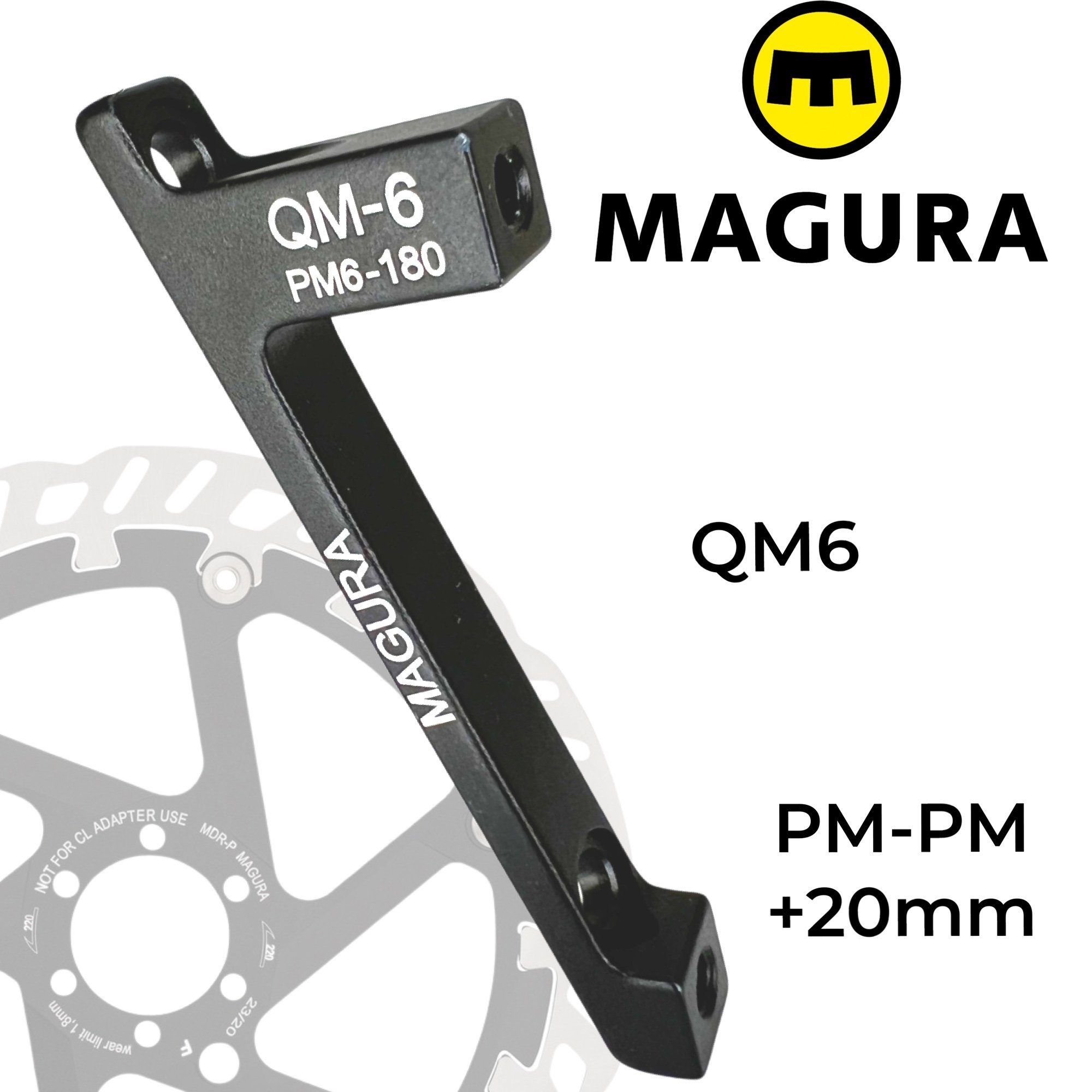 Magura Scheibenbremse Magura Bremsscheiben Adapter QM6 PM 160-180 +20mm