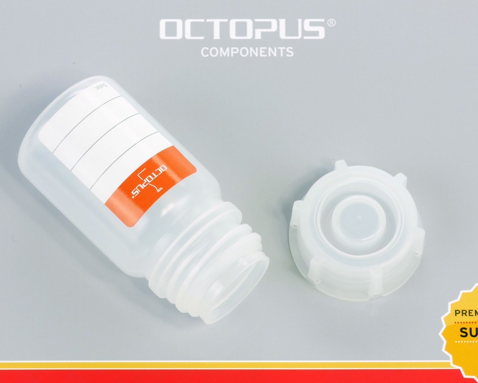 OCTOPUS Kanister naturfarben, Deckel, 32 St) G ml rund, 50 Weithalsflasche 10x (10 mit