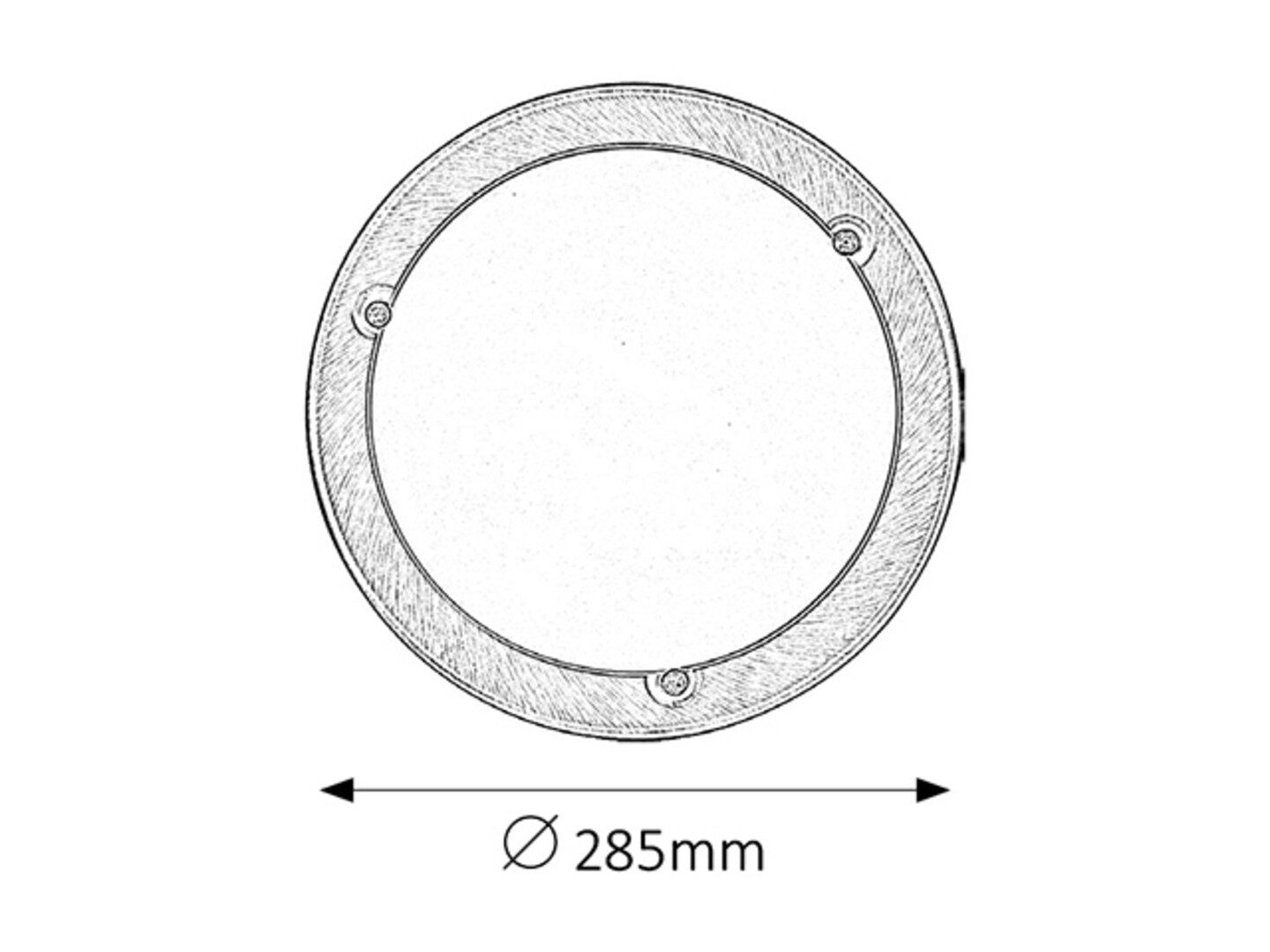 Rabalux Deckenleuchte "Ufo" Metall, weiß, rund, E27, ø285mm