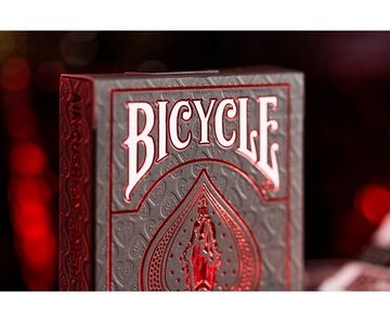 Cartamundi Spiel, Kartenspiel Bicycle Kartendeck - Foil Back Crimson Red, gedruckt auf Premiumkarton