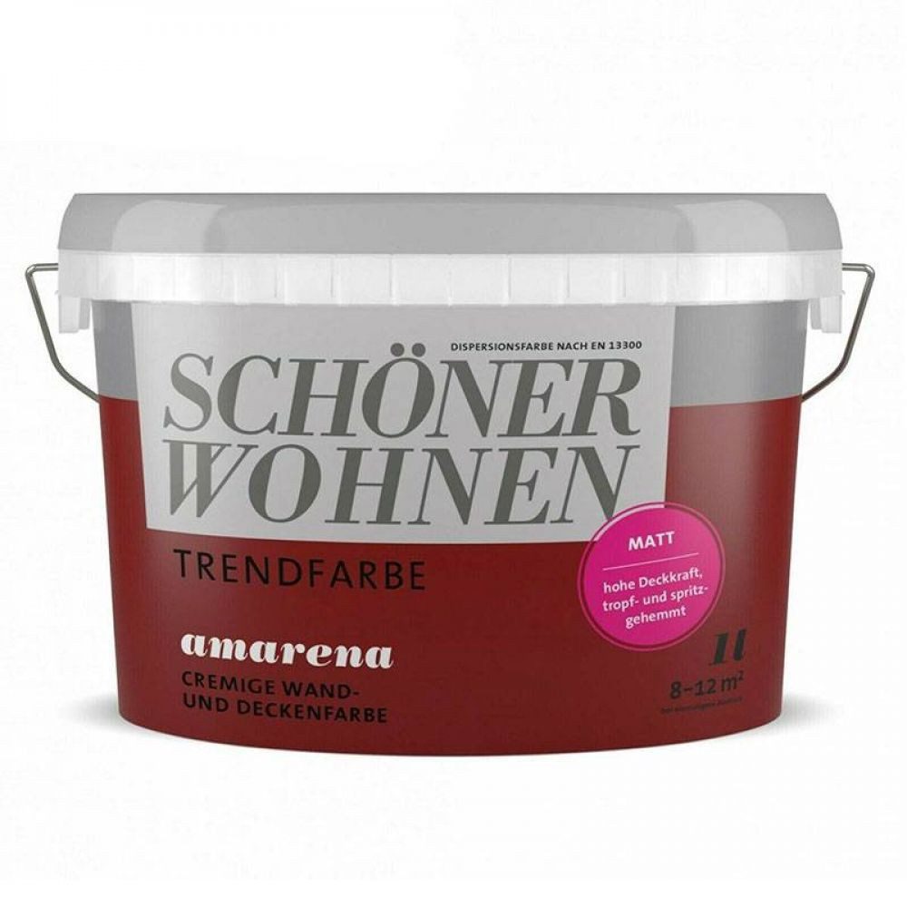 SCHÖNER WOHNEN FARBE Wandfarbe SW Trend Wandfarbe matt 1,0L amarena 3511