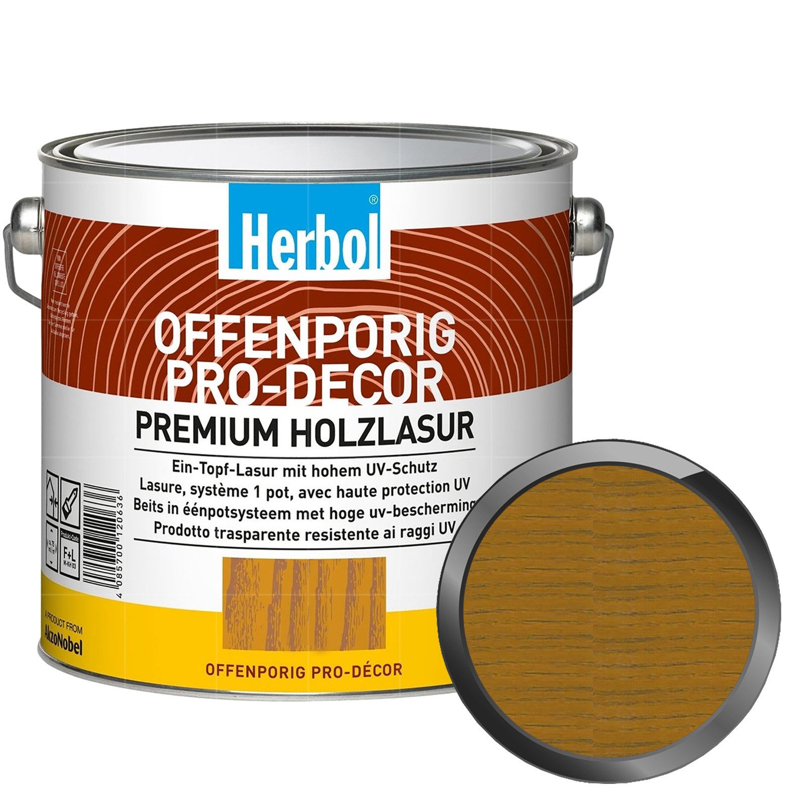 Herbol Lasur Offenporig Pro-Decor - 2.5 Ltr