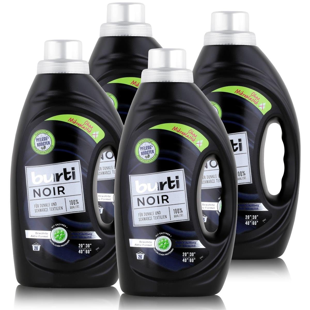 burti burti Noir Feinwaschmittel 1,45L - Für dunkle & schwarze Textilien (4e Colorwaschmittel