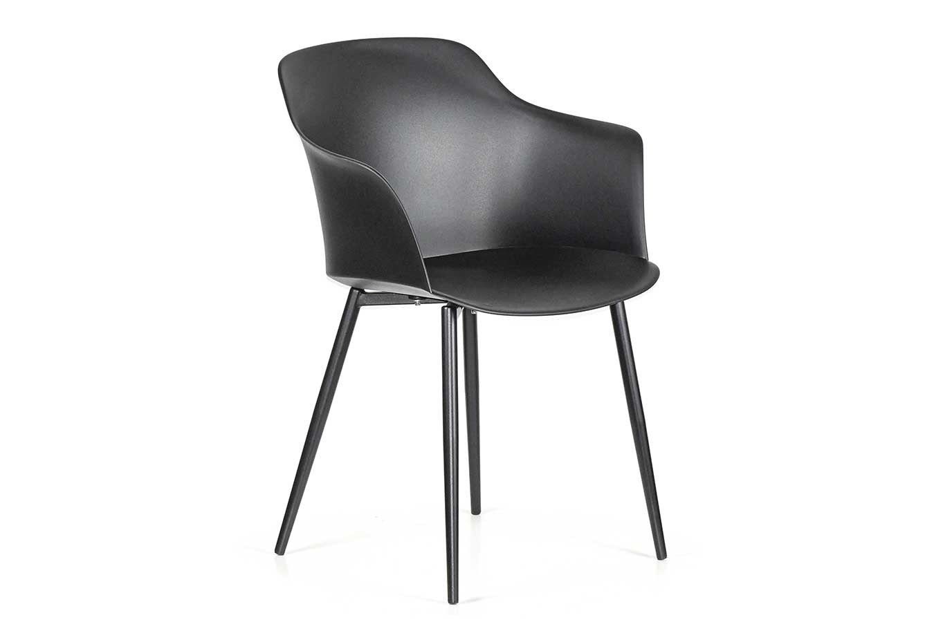 italienischer Designchair Blanchet schwarz living mit pulver daslagerhaus du Armlehne Stuhl