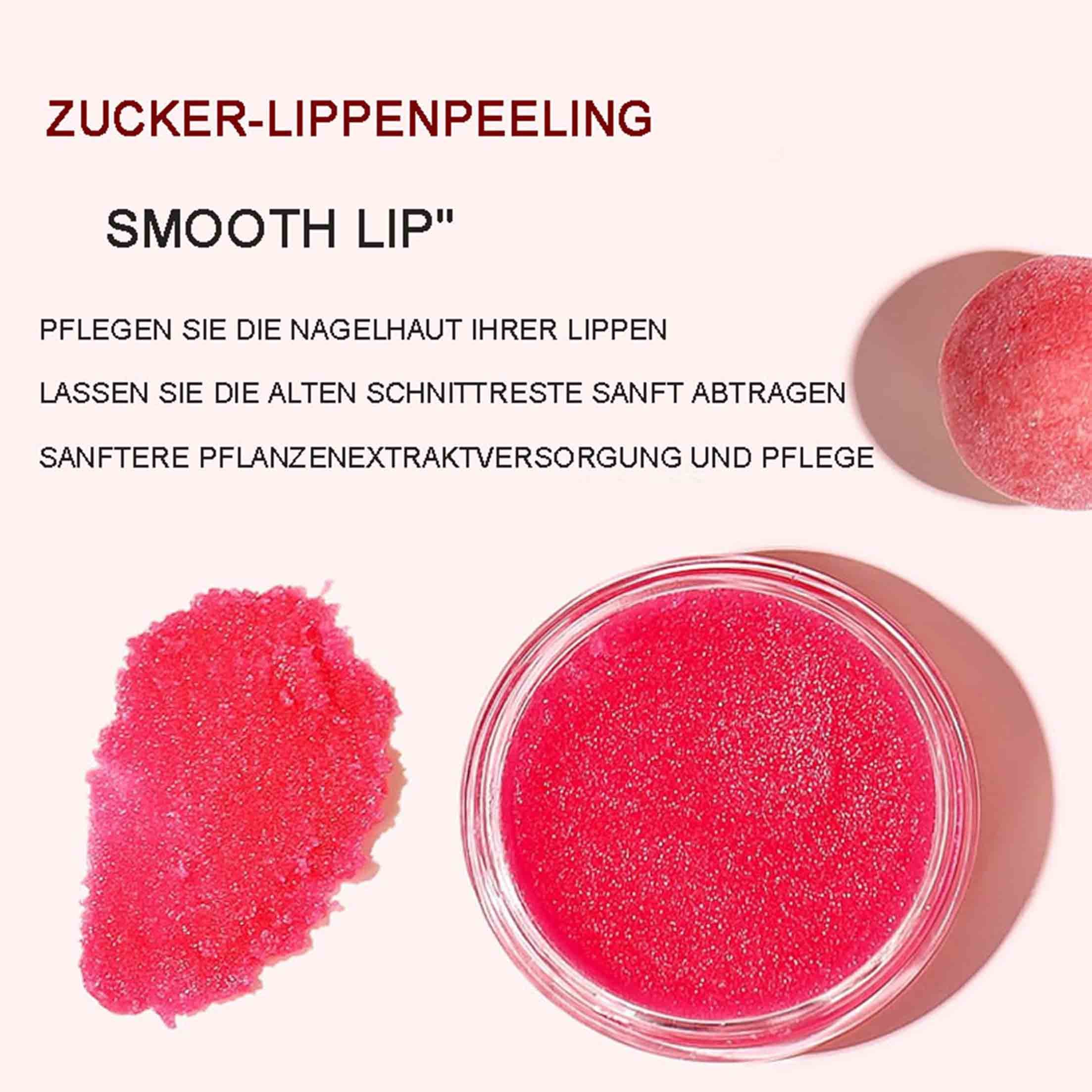 KINSI Lippenpflege-Set Lippenpflege-Set, Lippenpeeling, Lippenmaske, Lippenbalsam,Lippenöl, 3-tlg., Zart und weich, schließt das Wasser ein und spendet Feuchtigkeit