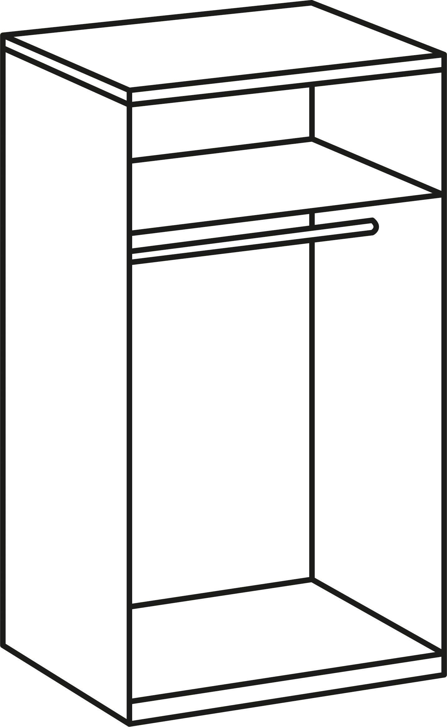Wimex Kleiderschrank New York, Wäscheschrank, Garderobe, Aufbewahrung in vielen Breiten, individuelles Stauraumwunder, Höhe 208 oder 236cm – Bild 2 von 5