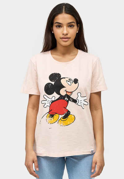 Recovered T-Shirt Mickey Mouse Hug GOTS zertifizierte Bio-Baumwolle