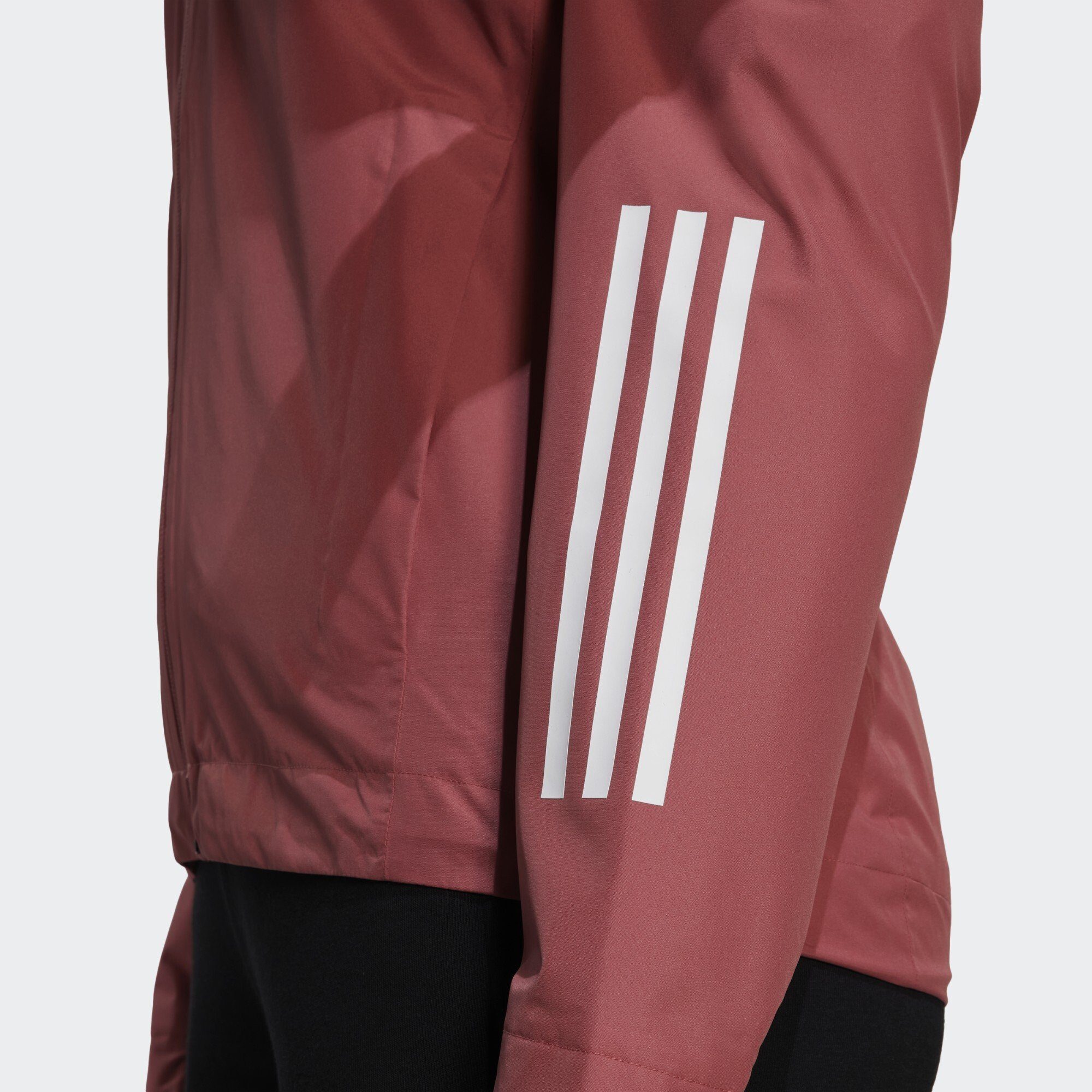 Funktionsjacke Red Sportswear REGENJACKE adidas RAIN.RDY BSC Wonder 3-STREIFEN