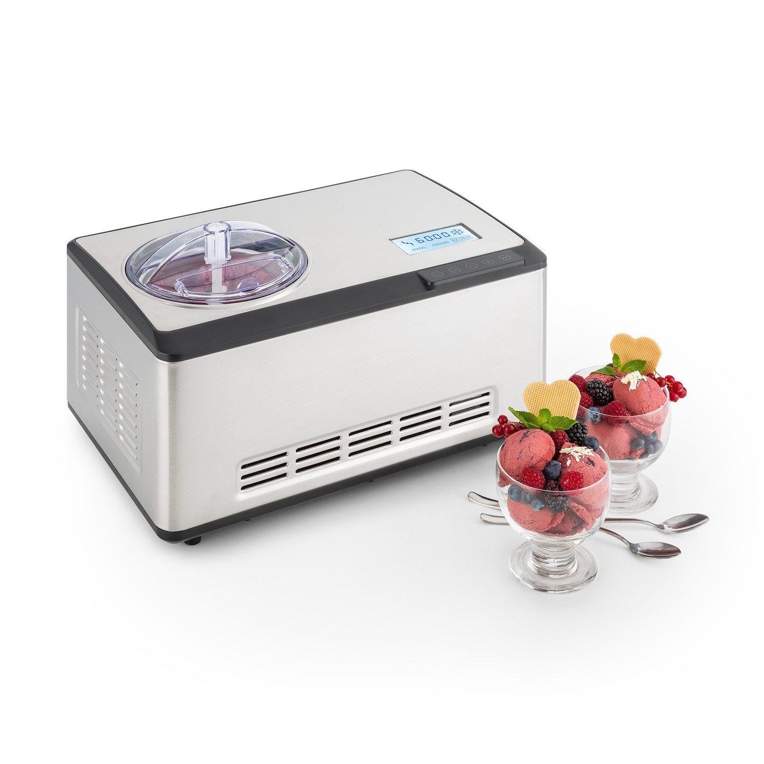 Klarstein Eismaschine Dolce Bacio, 2 l, 180 W