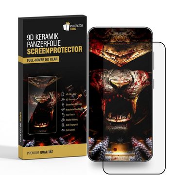 Protectorking Schutzfolie 1x 9D Keramik für Samsung Galaxy S22 Plus FULL-COVER Panzerfolie Displ, (1-Stück), Displayschutz Folie, Panzer Schutz, ANTI-SHOCK HD KLAR