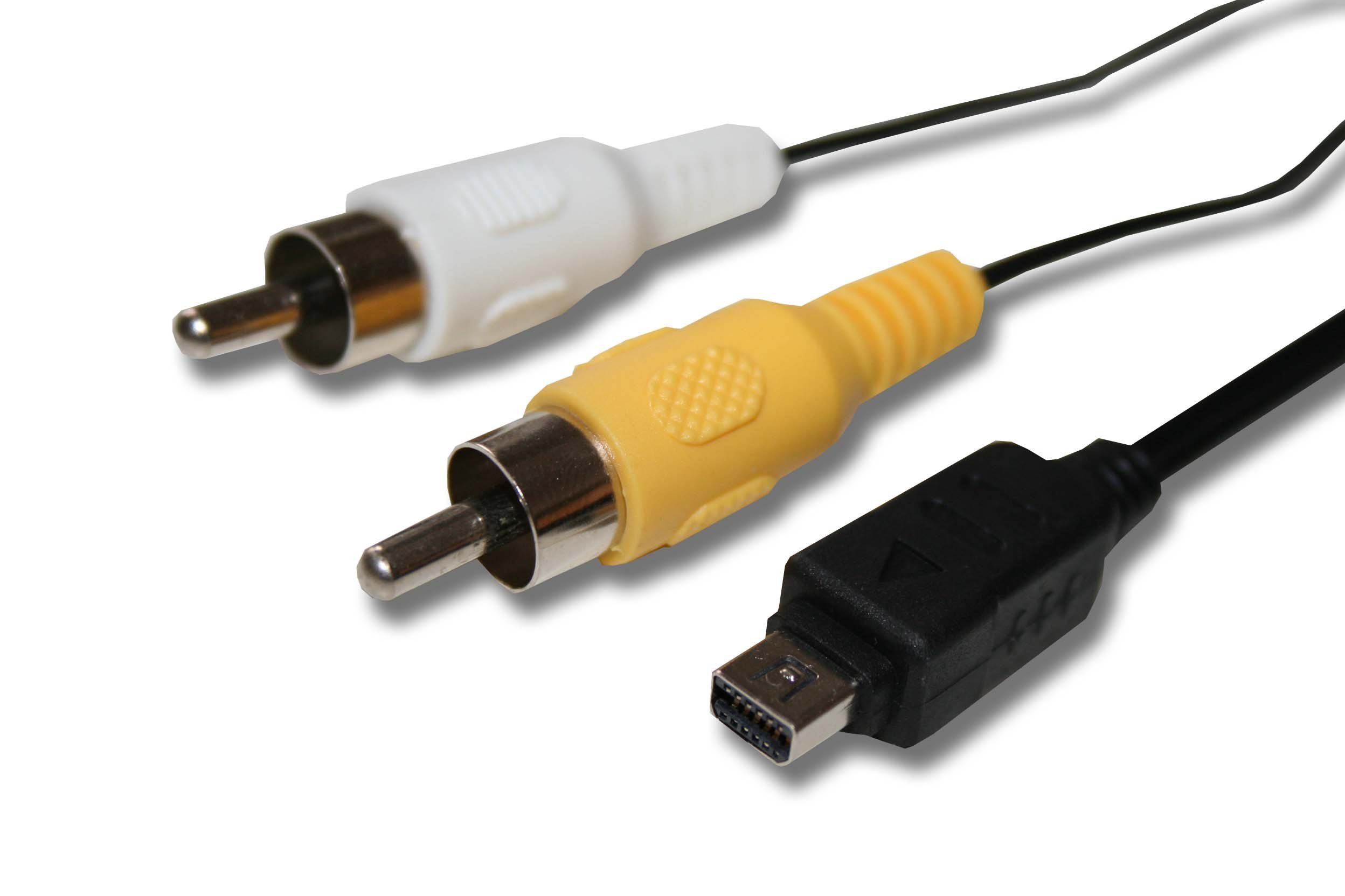 vhbw TV-Kabel, passend für Olympus FE-130, FE-140, E-520, E-620, FE-4010,  FE-200, FE-120 Kamera