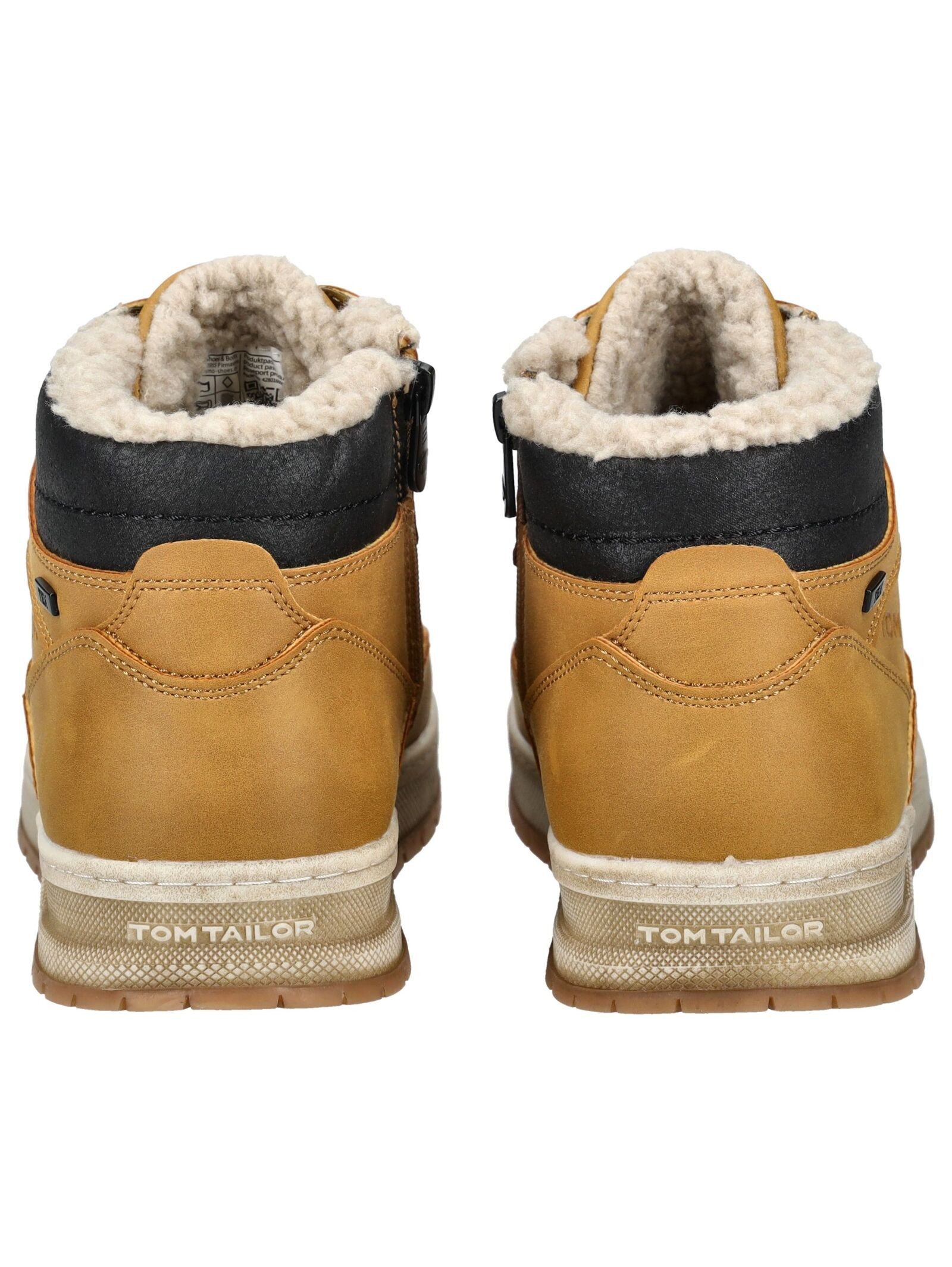 TOM TAILOR Stiefelette Lederimitat/Textil . Schnürstiefelette