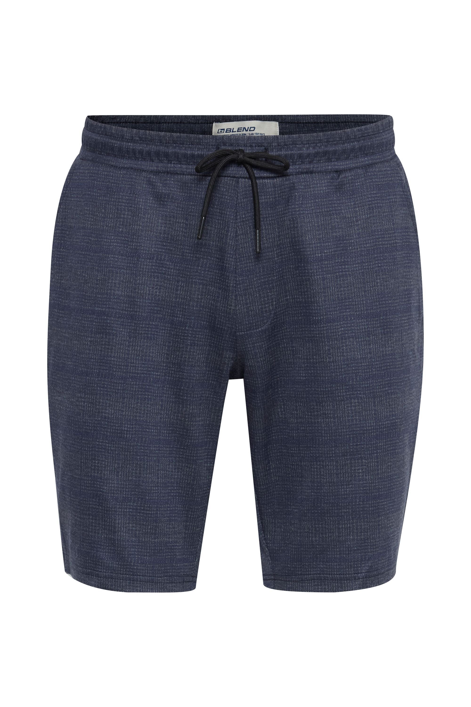 Blend Sweatshorts BHArgus Stoff Shorts mit elastischem Bund und Karo-Muster